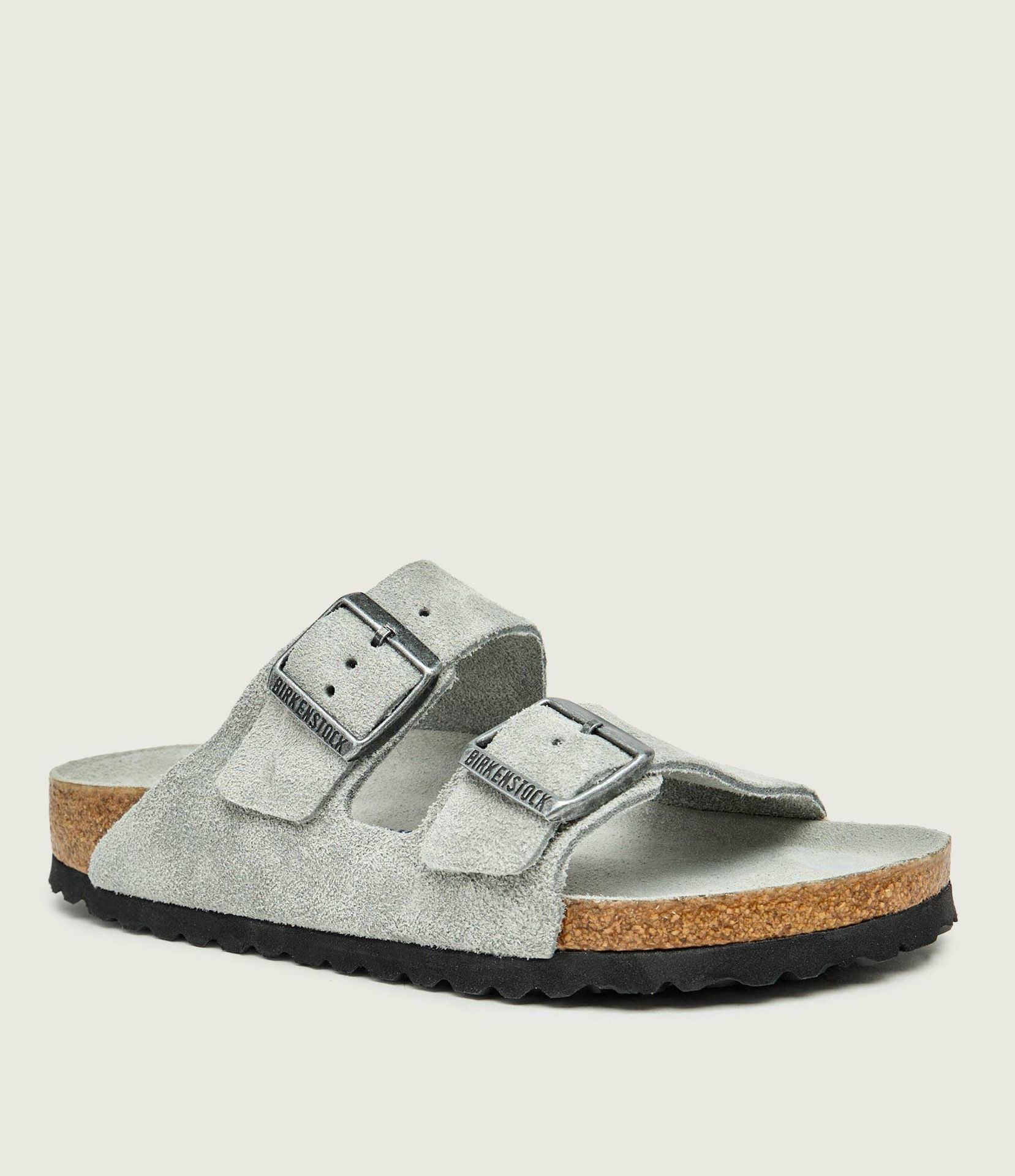 Birkenstock Klapki Arizona zamsz narrow fit soft footbed