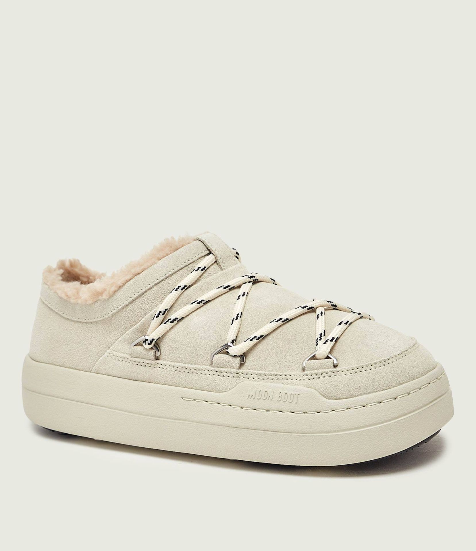 Moon Boot Śniegowce PARK SLIPPER zamsz shearling