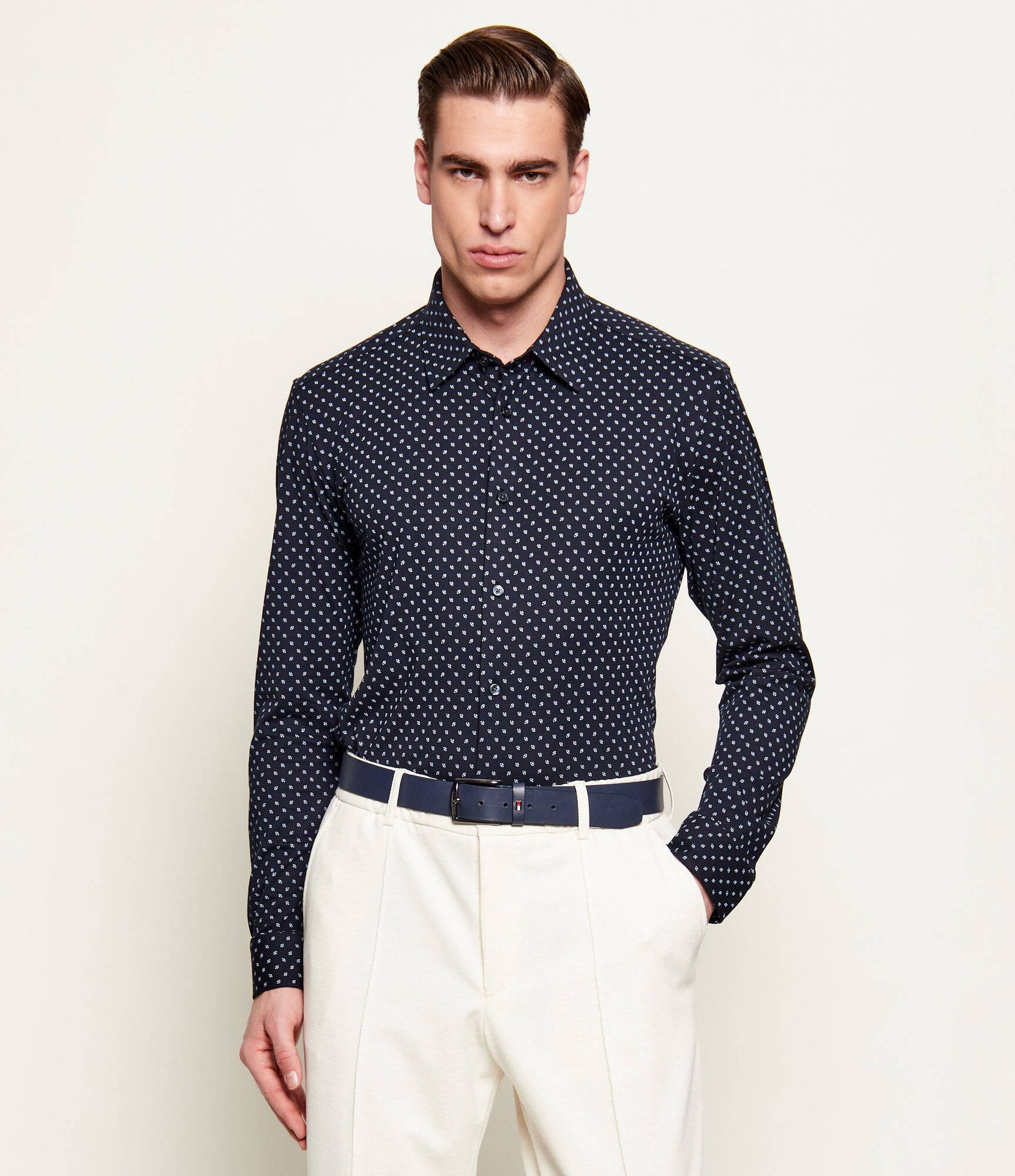 BOSS BLACK Koszula P-ROAN-K-F-261 Slim Fit stretch