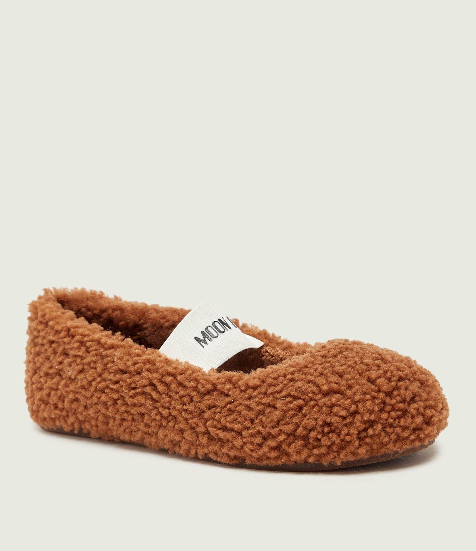 Moon Boot Wełniane baleriny shearling