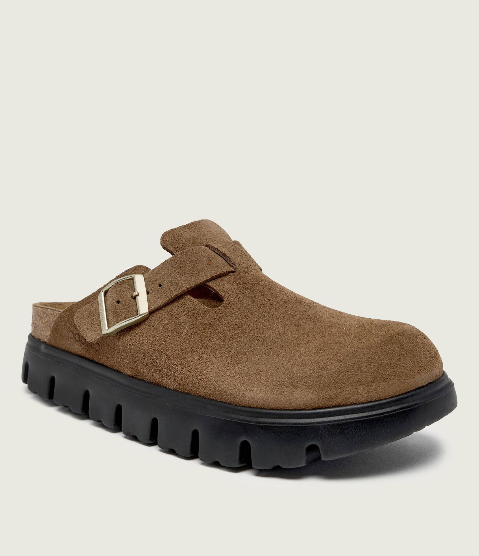 Birkenstock Mule Boston Pap Chunky Birkenstock x Papillio zamsz narrow fit