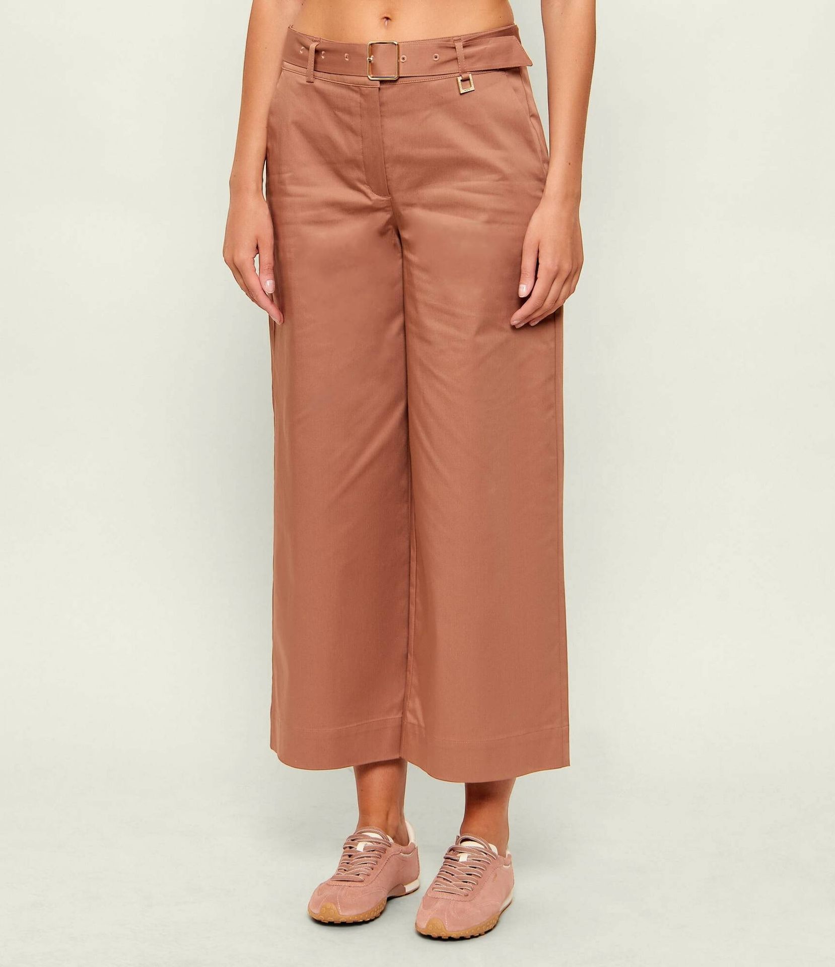 Joop! Spodnie z paskiem Peppa flare fit