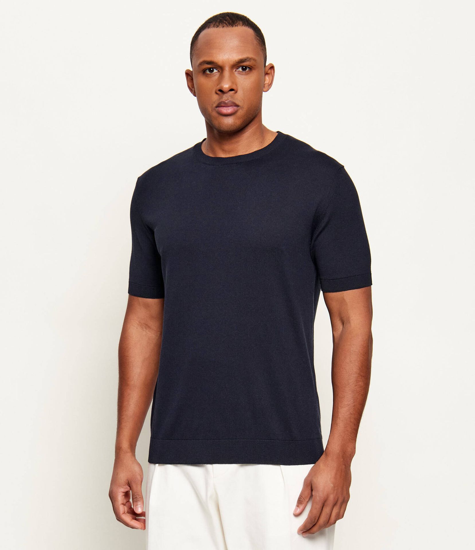 DONDUP - made in Italy Jedwabny sweter Slim Fit