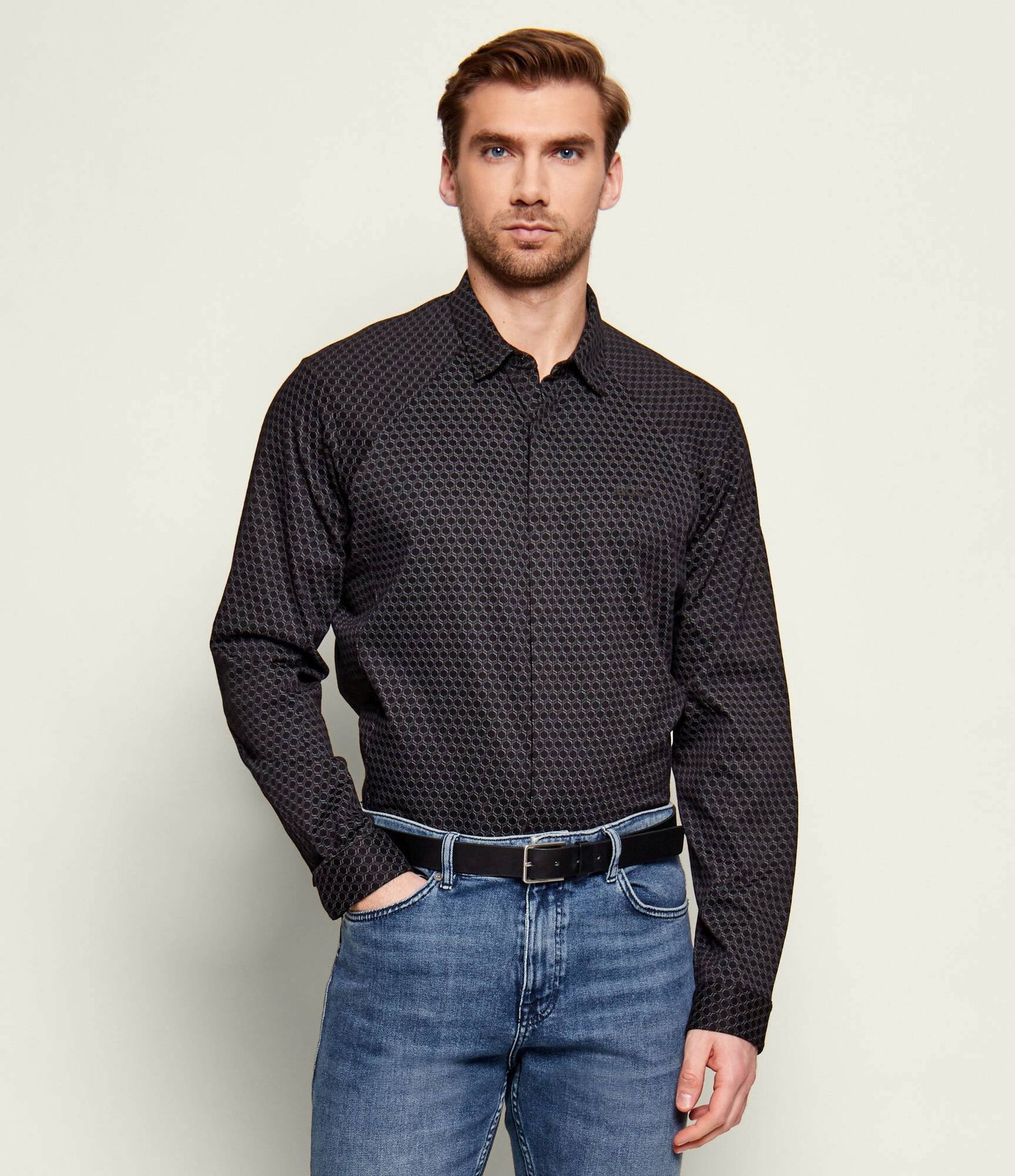 BOSS GREEN Koszula ST_Excurse L Regular Fit stretch