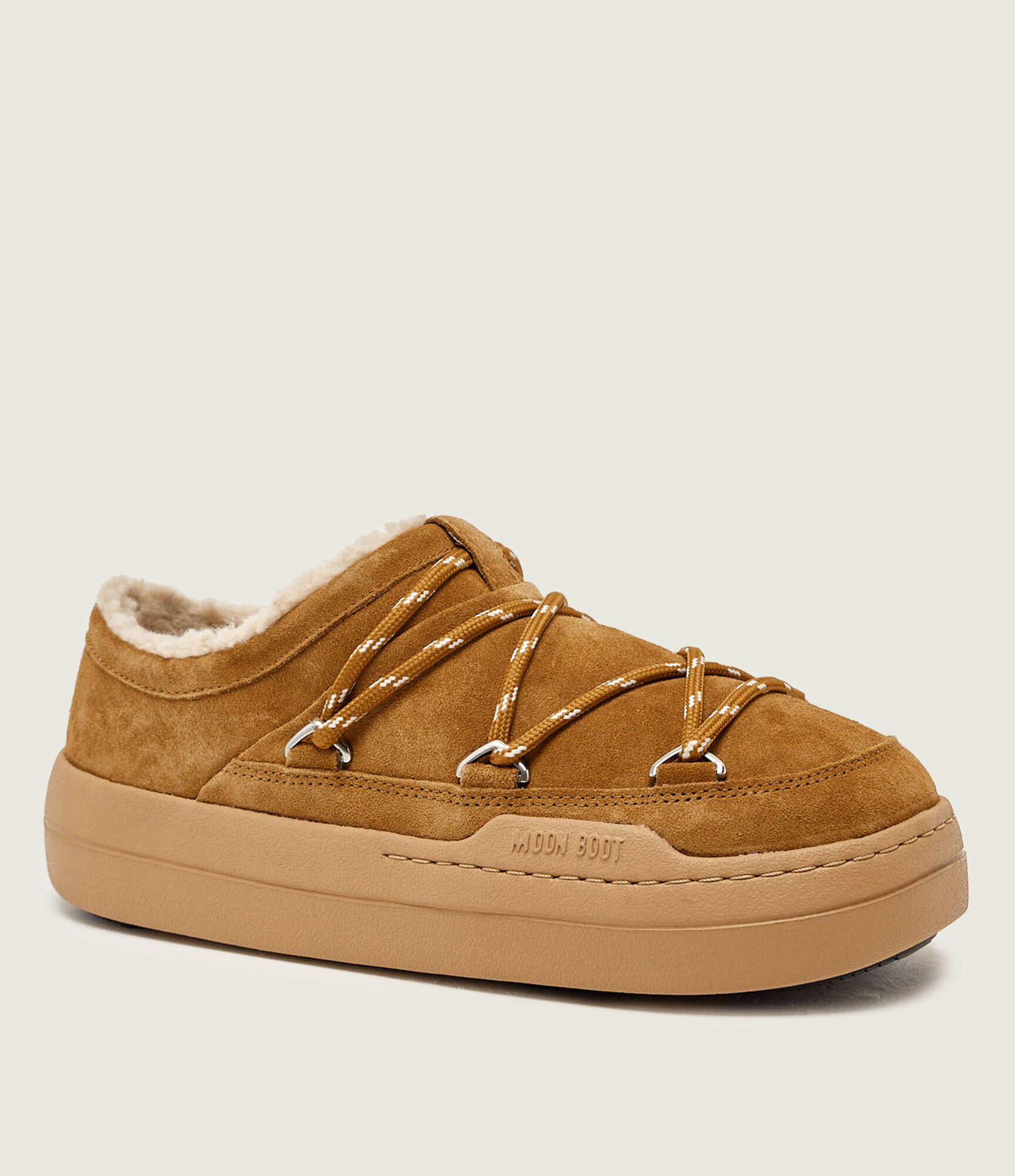 Moon Boot Śniegowce PARK SLIPPER zamsz shearling