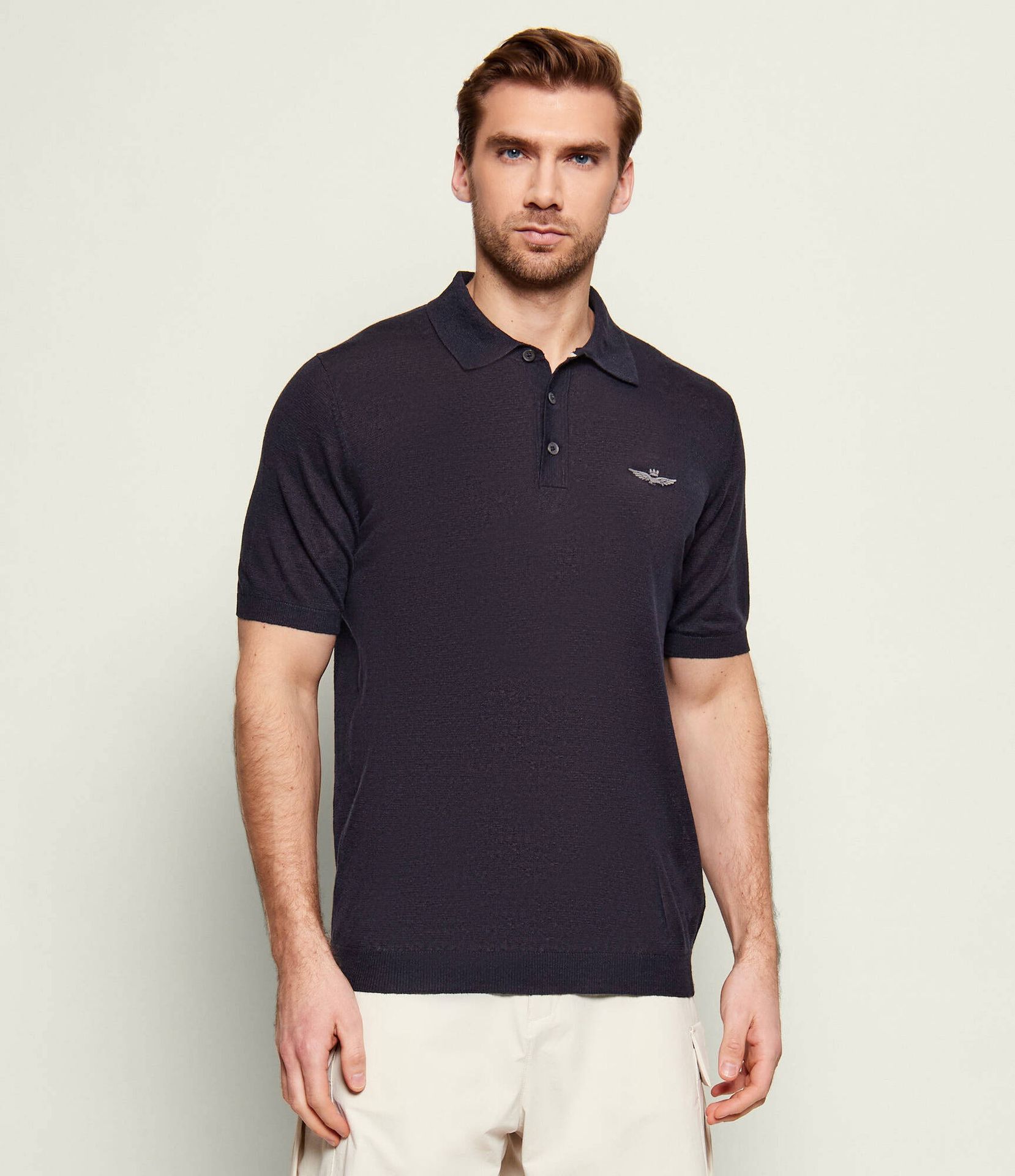 Aeronautica Militare Lniane polo Regular Fit