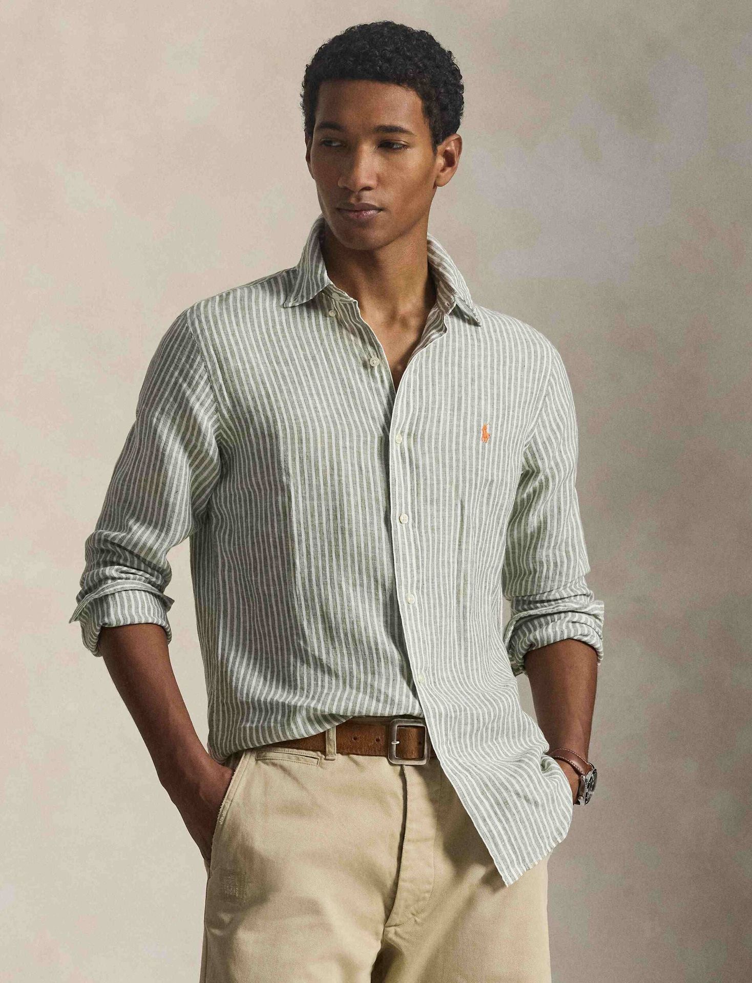 POLO RALPH LAUREN Lniana Koszula Custom fit