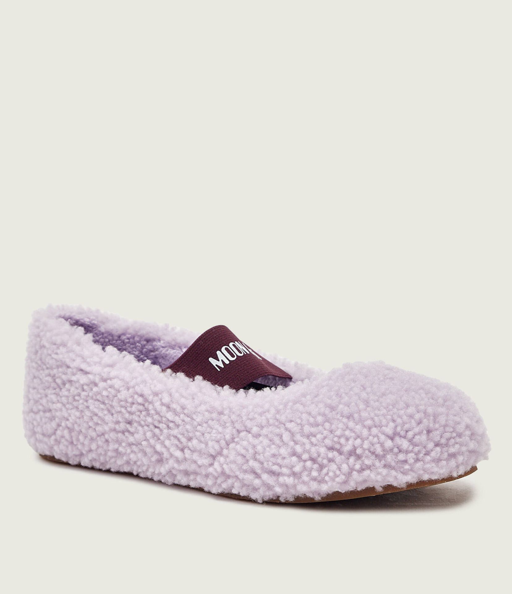 Moon Boot Wełniane baleriny shearling