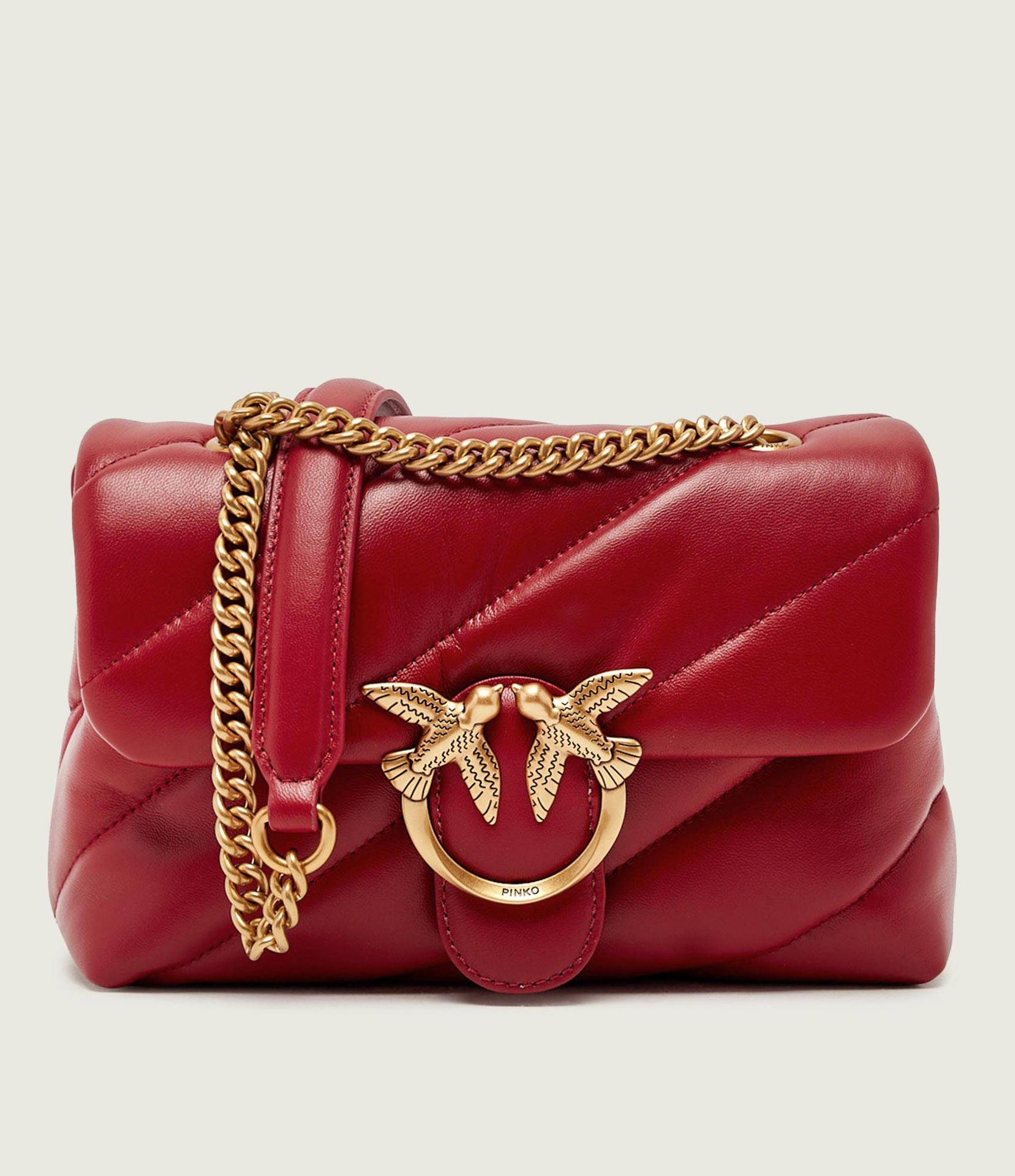 Pinko Skórzana torebka na ramię LOVE PUFF MINI