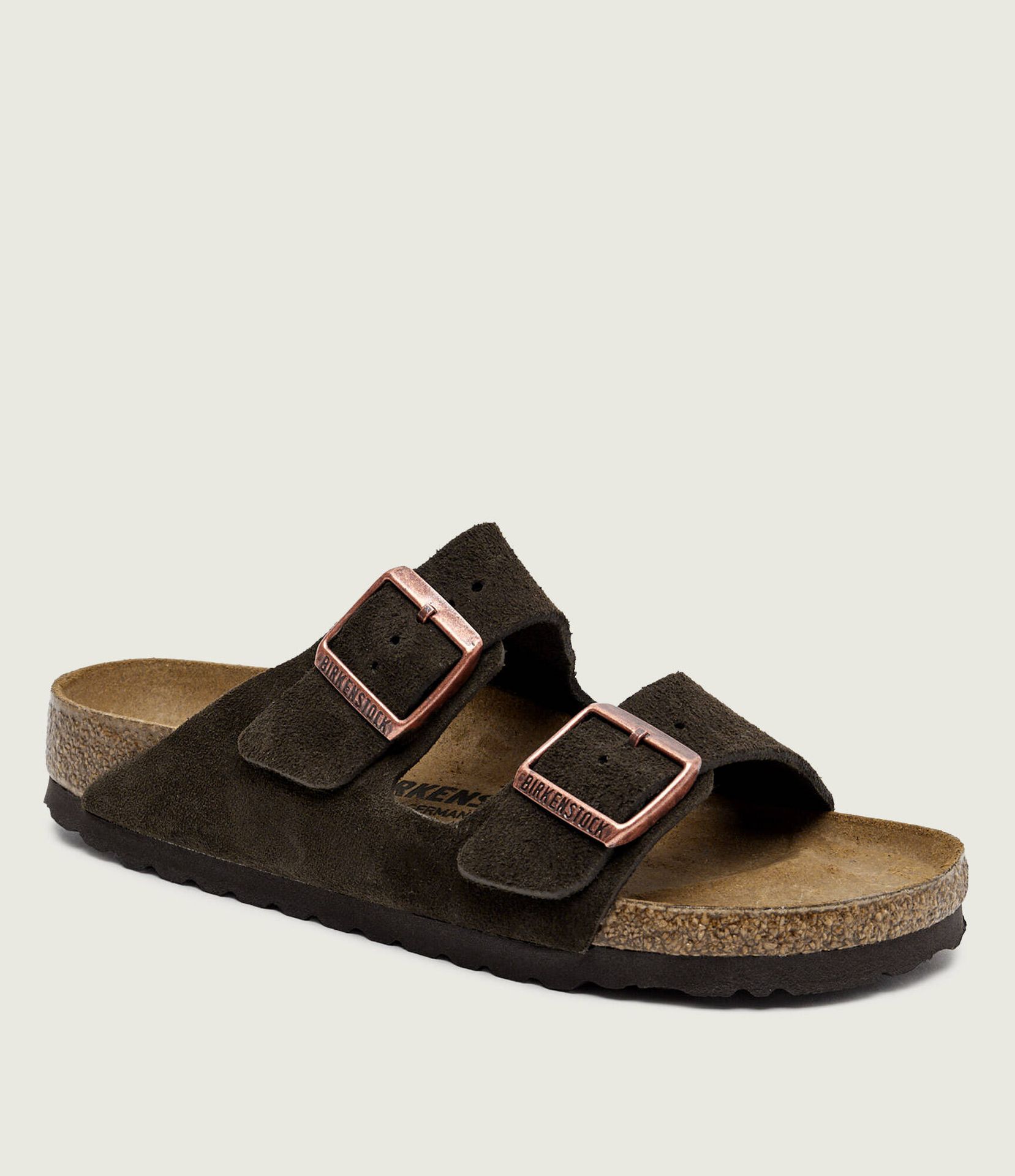 Birkenstock Klapki Arizona LEVE zamsz narrow fit