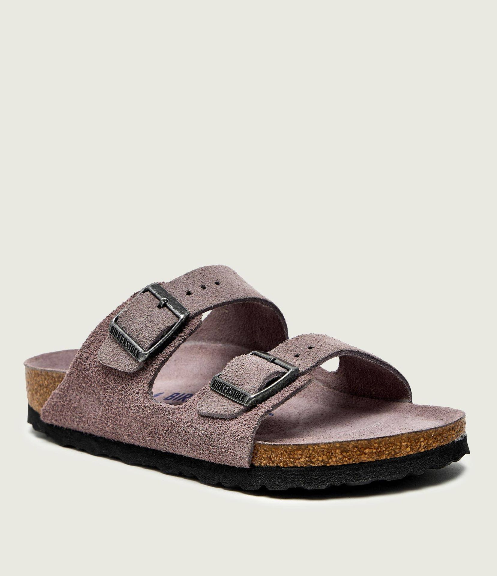 Birkenstock Klapki Arizona narrow fit zamsz