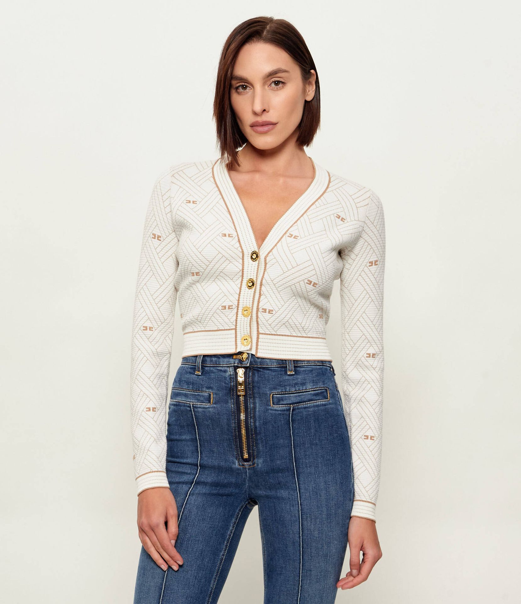 Elisabetta Franchi Kardigan Slim Fit