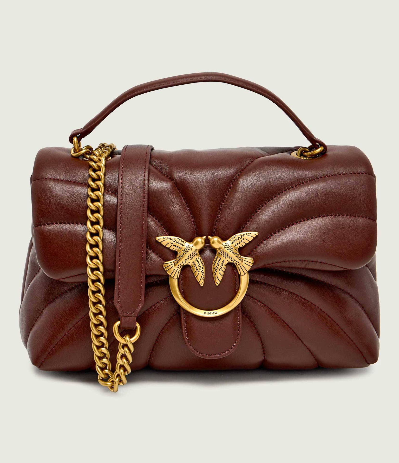 Pinko Skórzana torebka na ramię LOVE PUFF CLASSIC CL