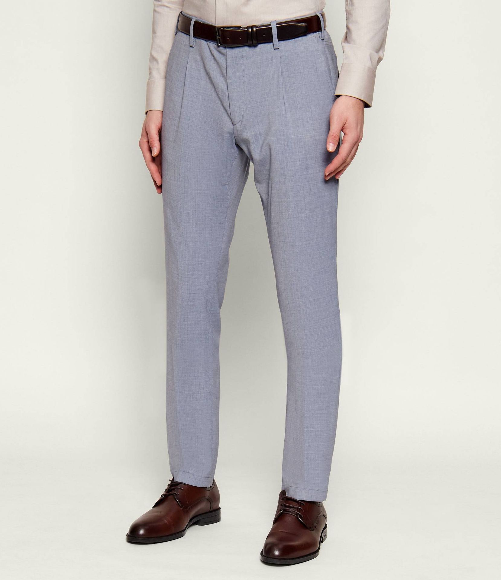 Eleventy Wełniane spodnie MILANO Regular Fit