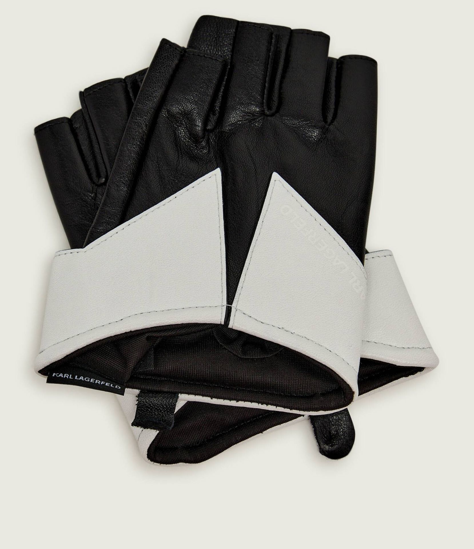Karl Lagerfeld Skórzane rękawiczki k/essential