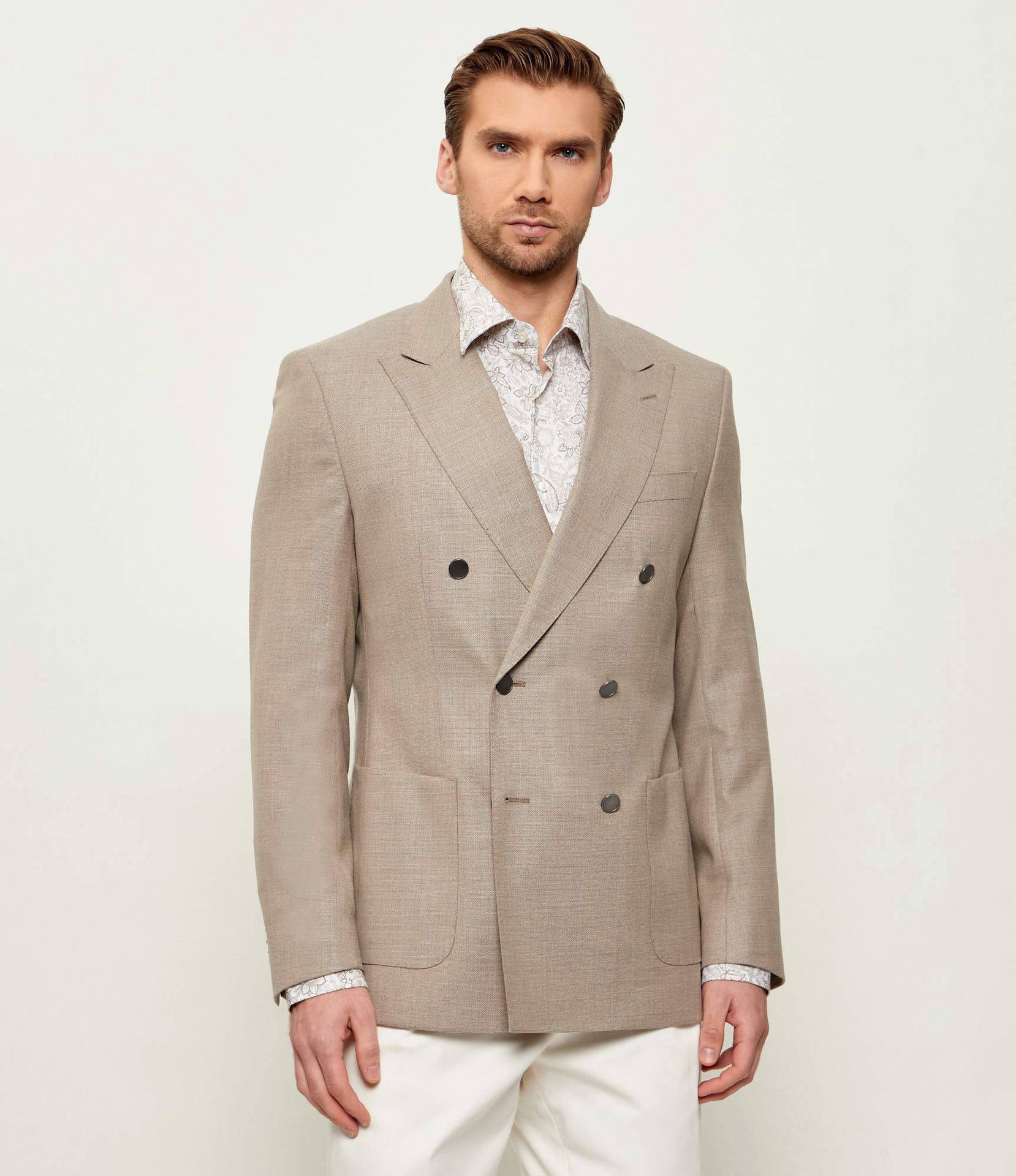 BOSS BLACK Wełniana marynarka H-Hutson-DB-261 Slim Fit