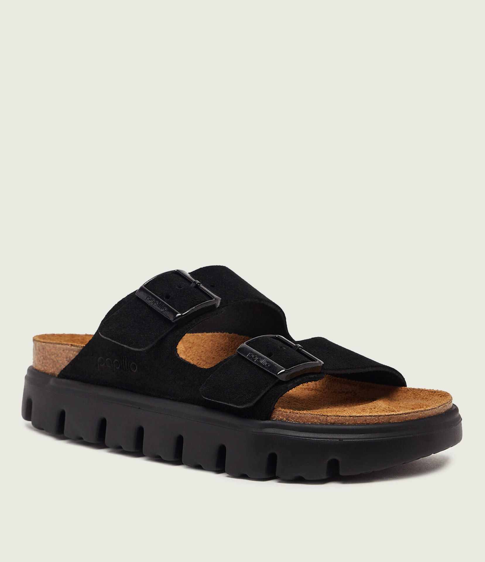 Birkenstock Klapki Arizona Chunky LEVE Birkenstock x Papillio narrow fit zamsz