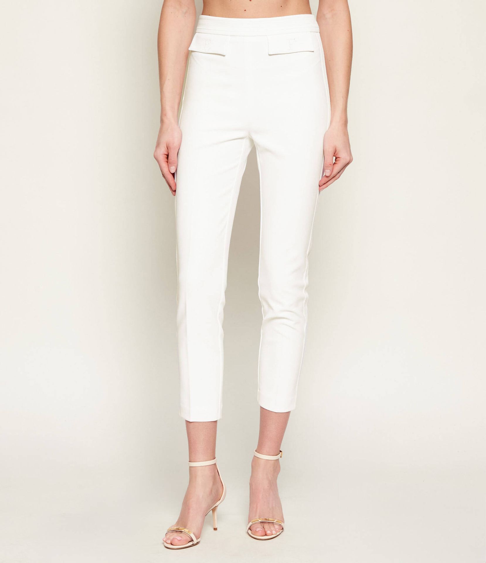 Elisabetta Franchi Spodnie cygaretki Slim Fit
