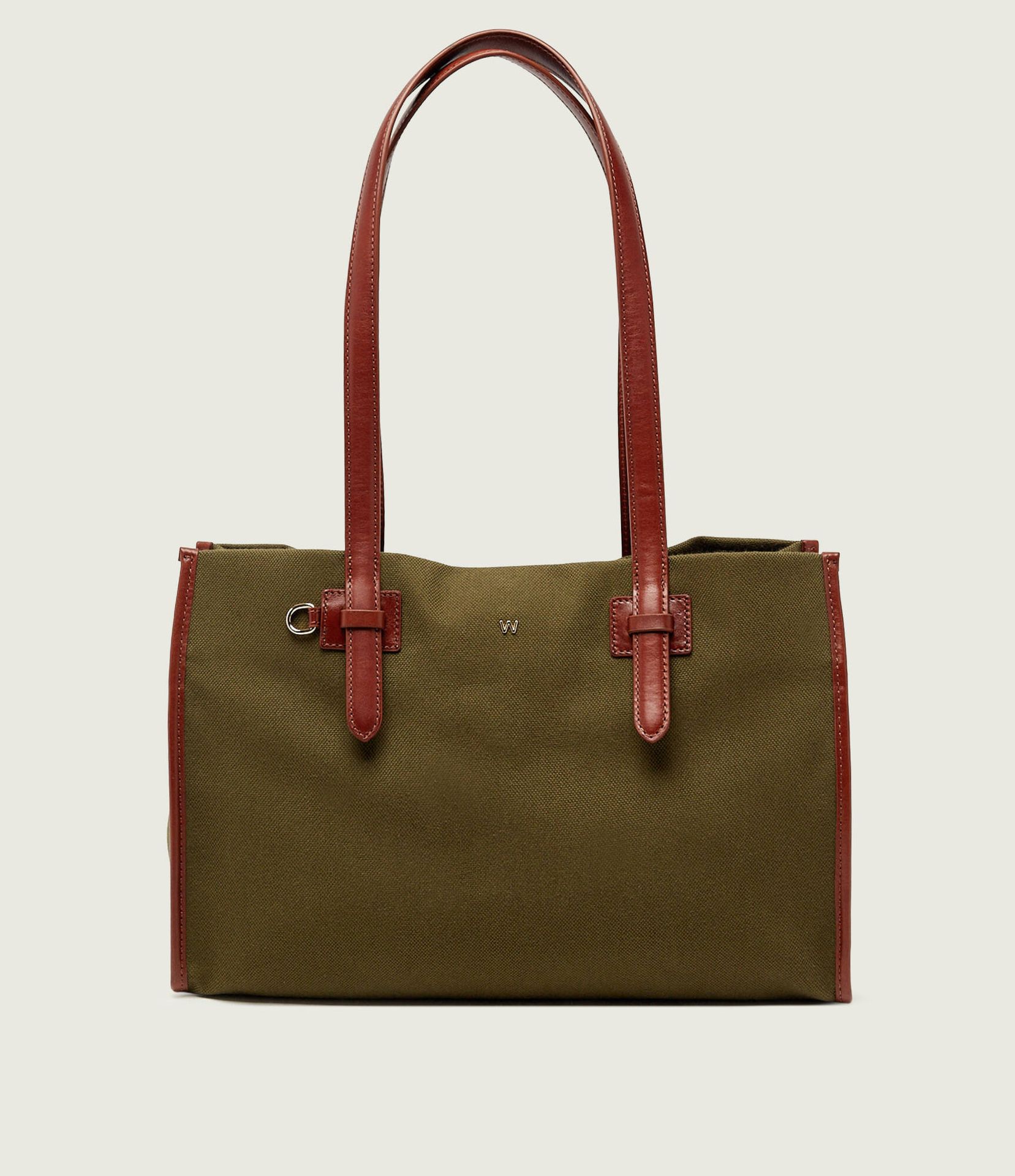Weekend MaxMara Shopperka WKACANDORE z dodatkiem skóry