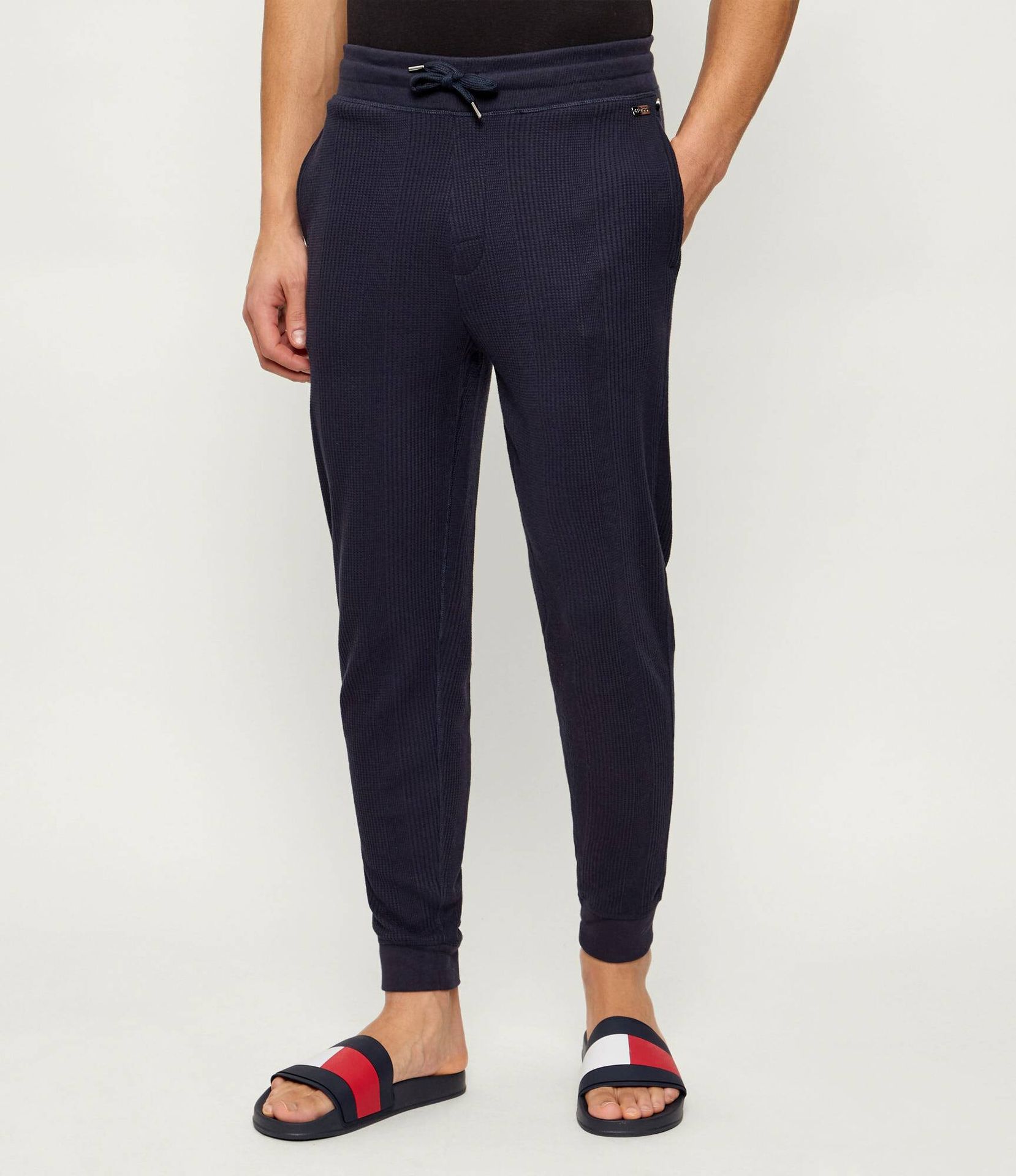 BOSS BLACK Spodnie dresowe Structure Regular Fit