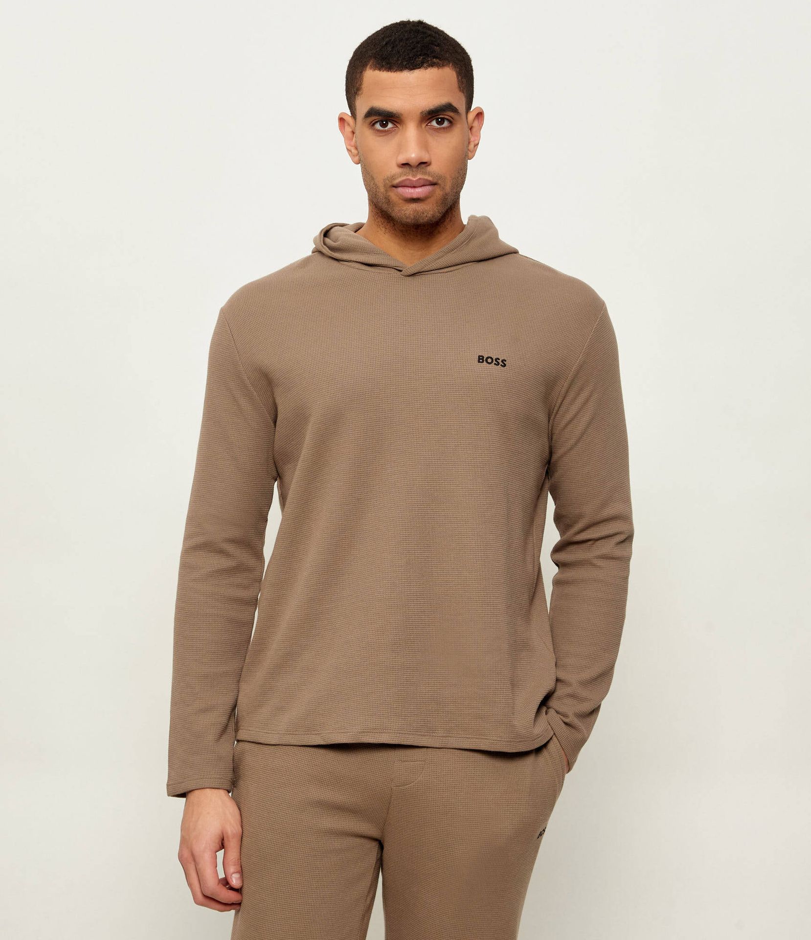 BOSS BLACK Góra od piżamy Waffle Regular Fit