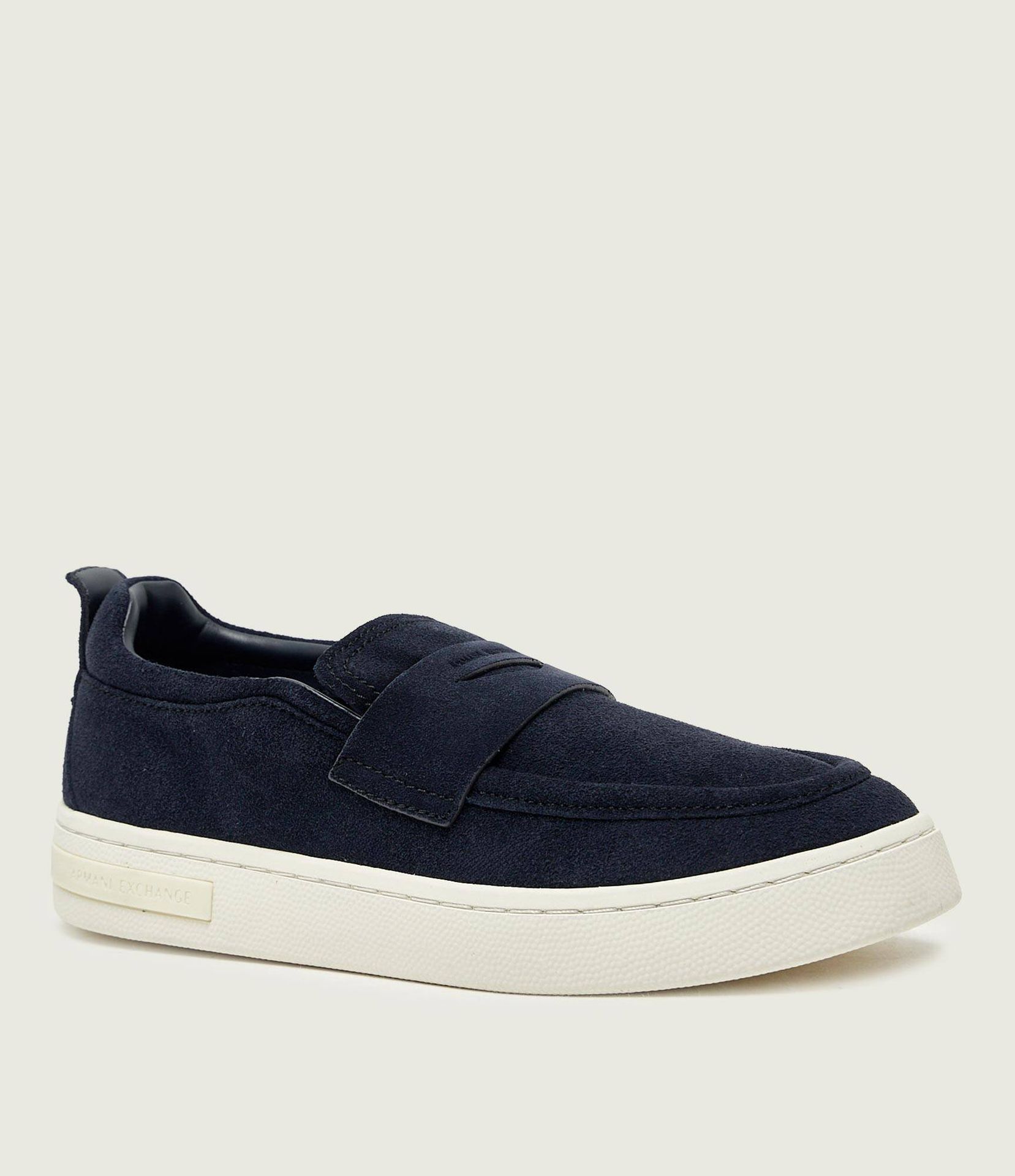 Armani Exchange Loafersy zamsz