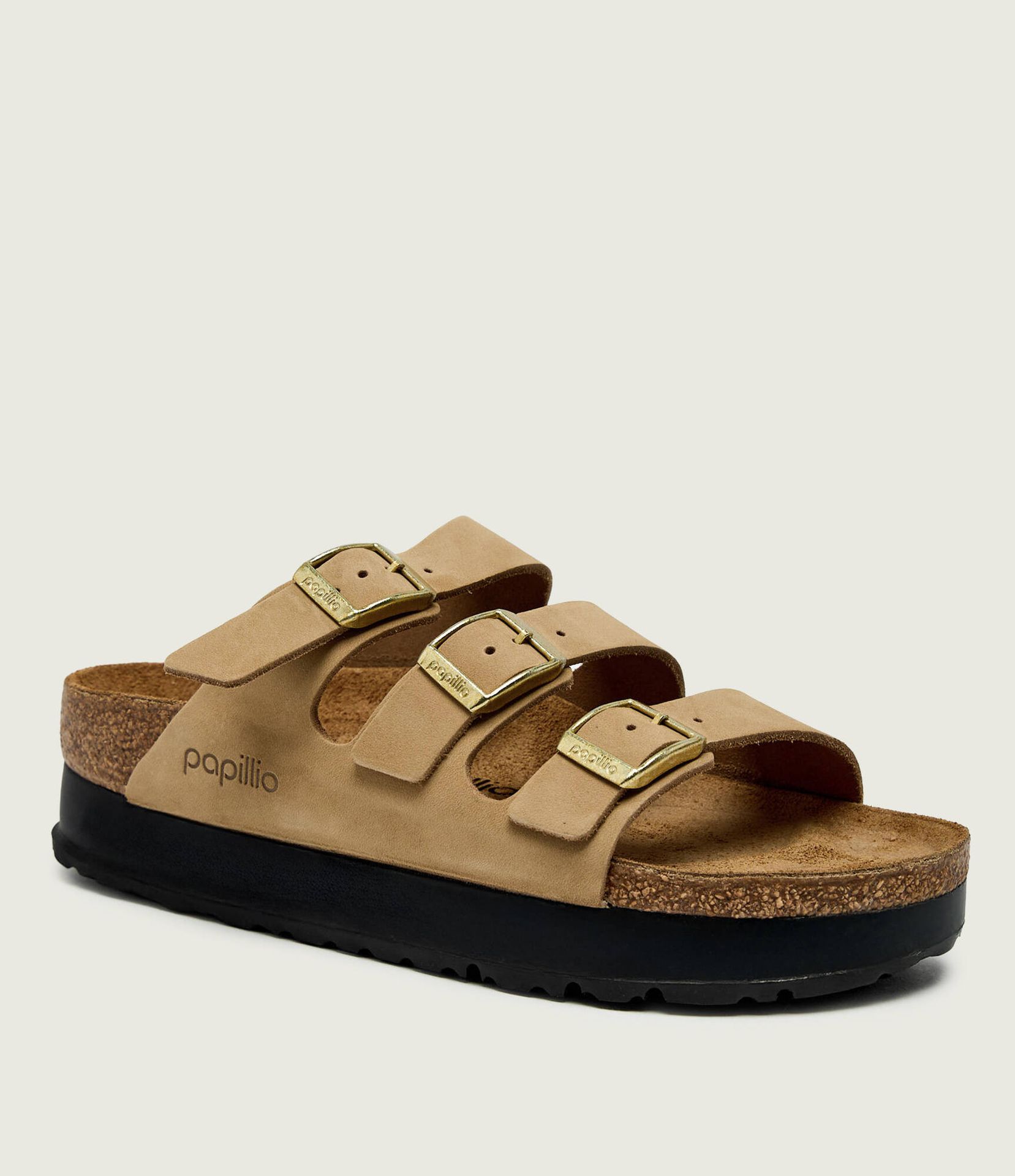 Birkenstock Skórzane klapki Florida III Flex| Birkenstock x Papillio narrow fit