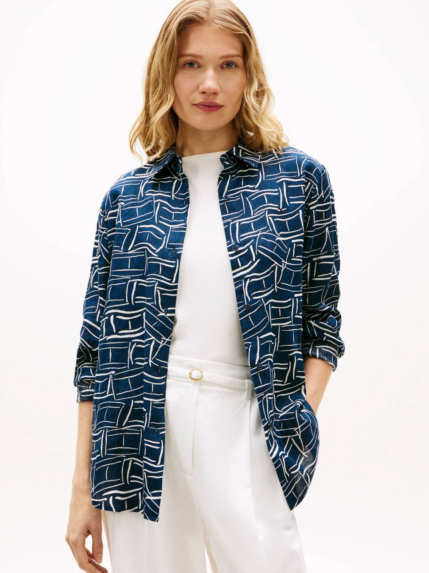 Tommy Hilfiger Lniana koszula Relaxed fit