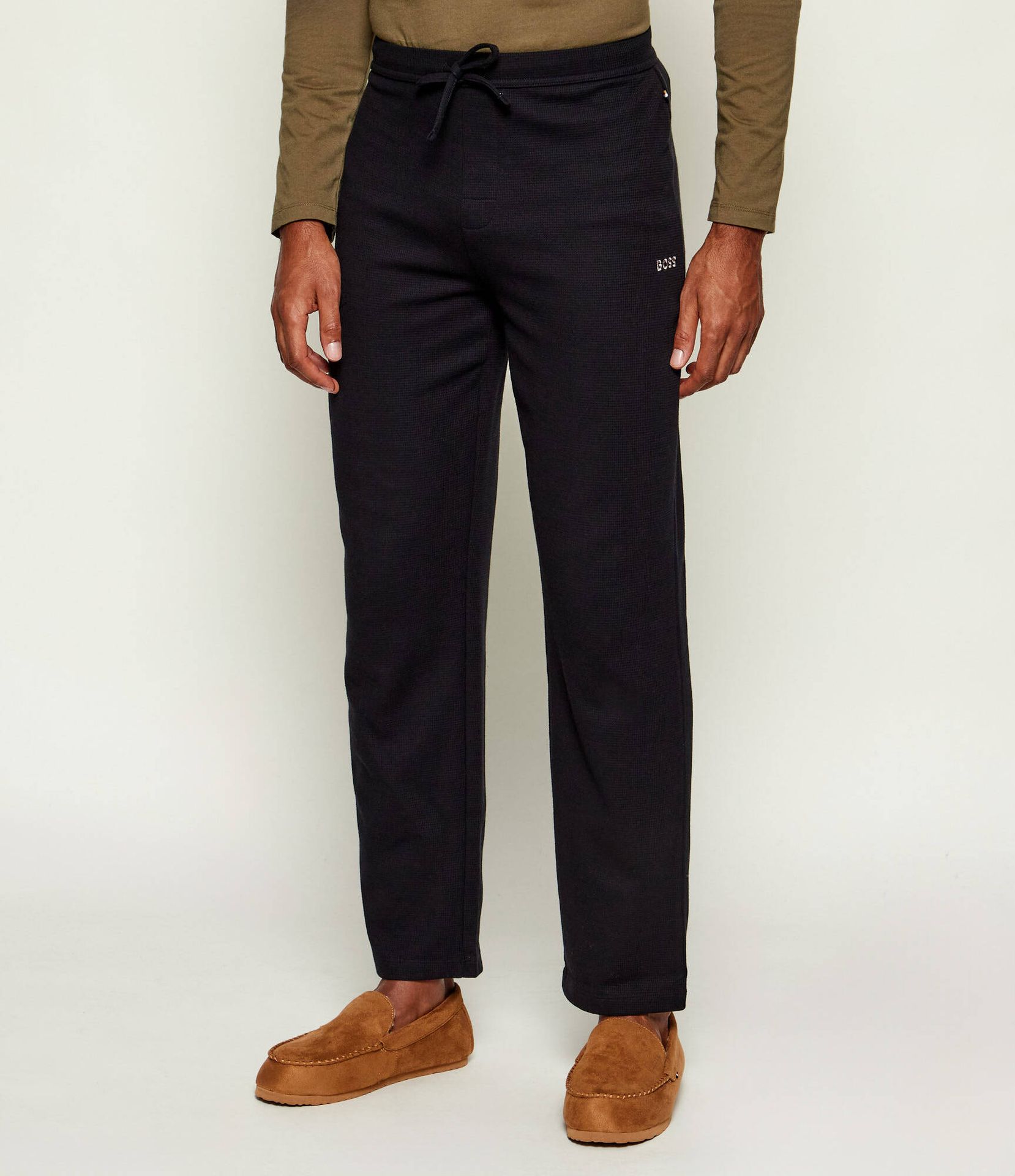 BOSS BLACK Spodnie od piżamy Waffle Regular Fit