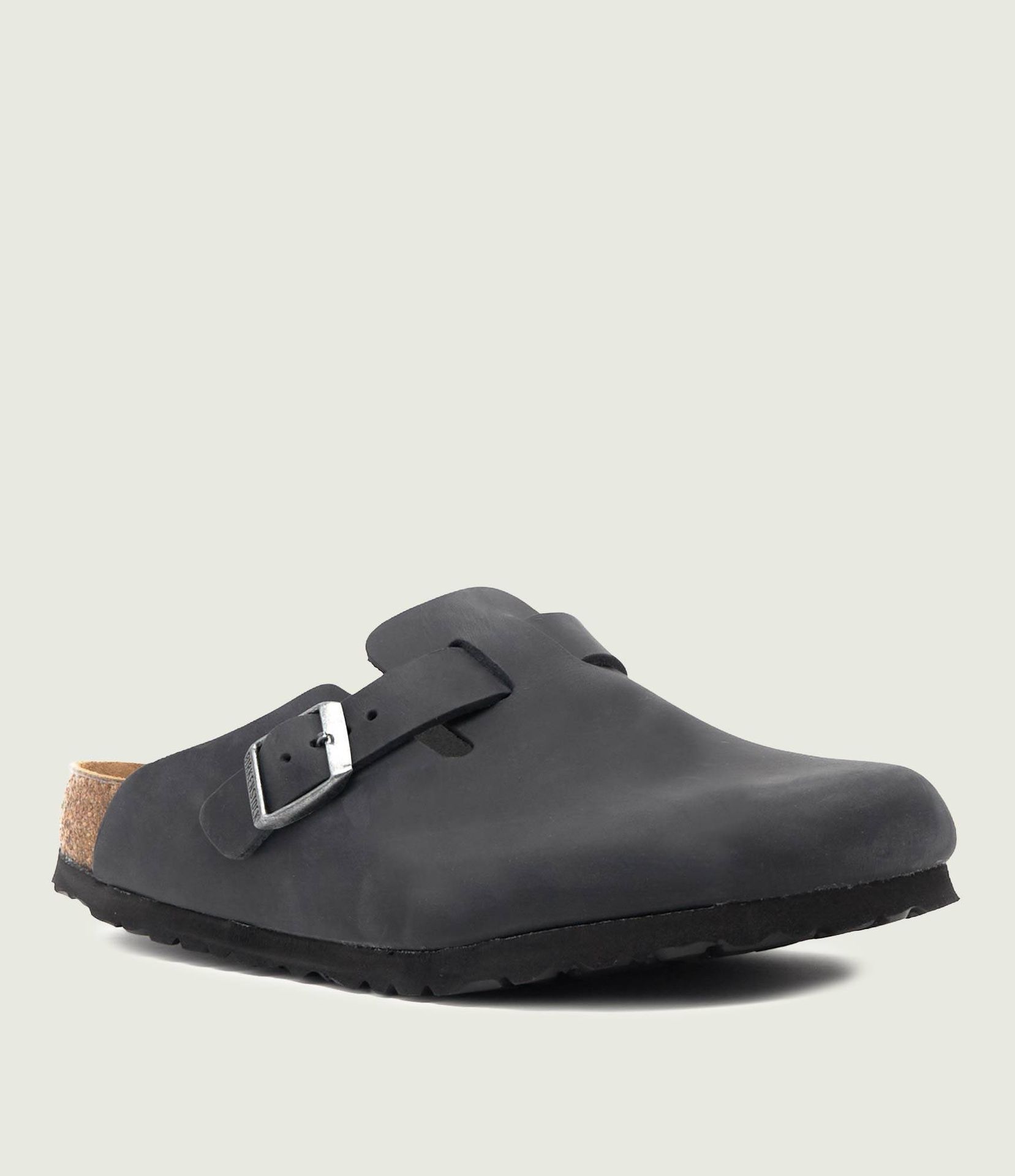 Birkenstock Skórzane mule Boston narrow fit