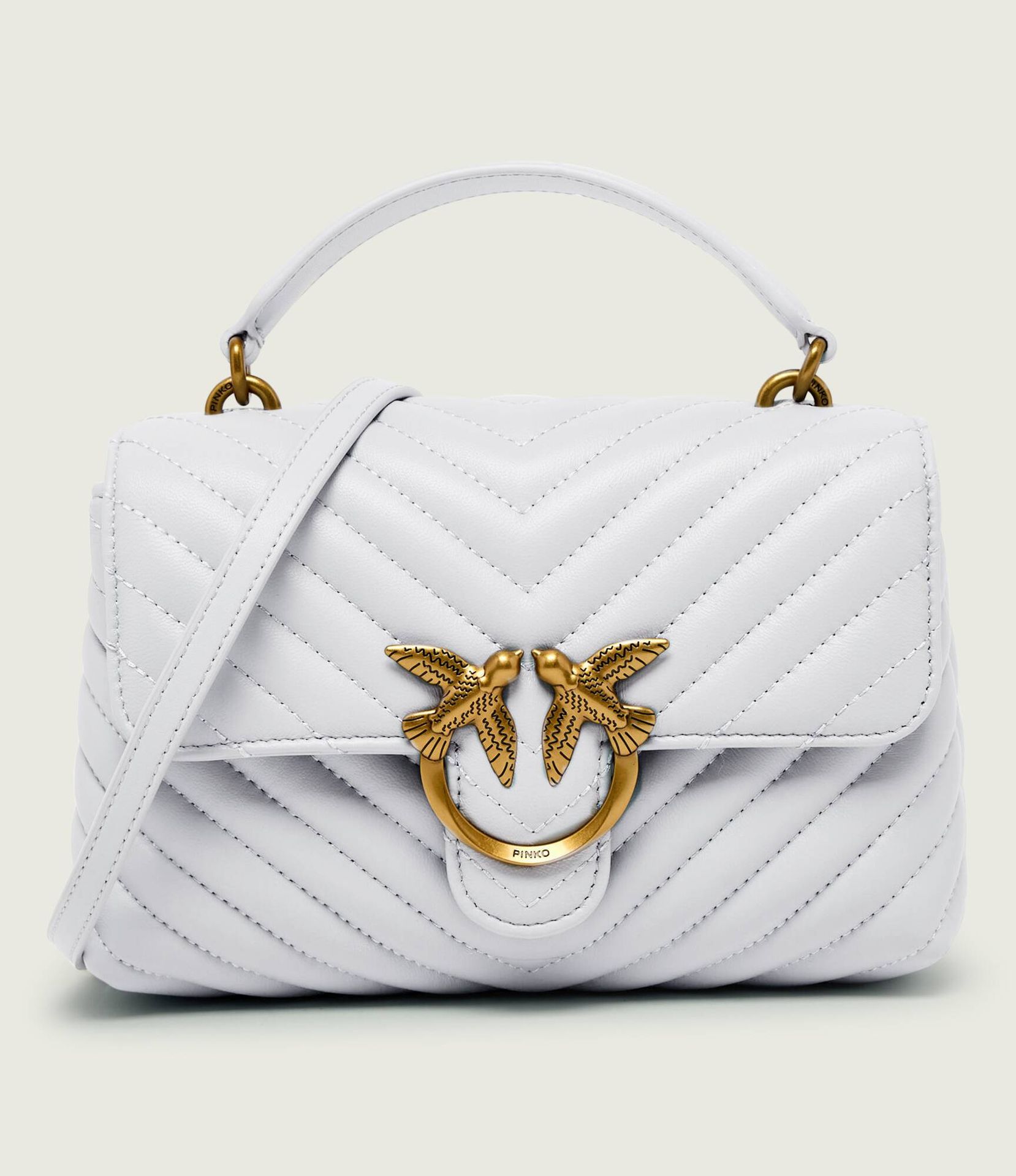 Pinko Skórzany kuferek LOVE LADY PUFF MINI