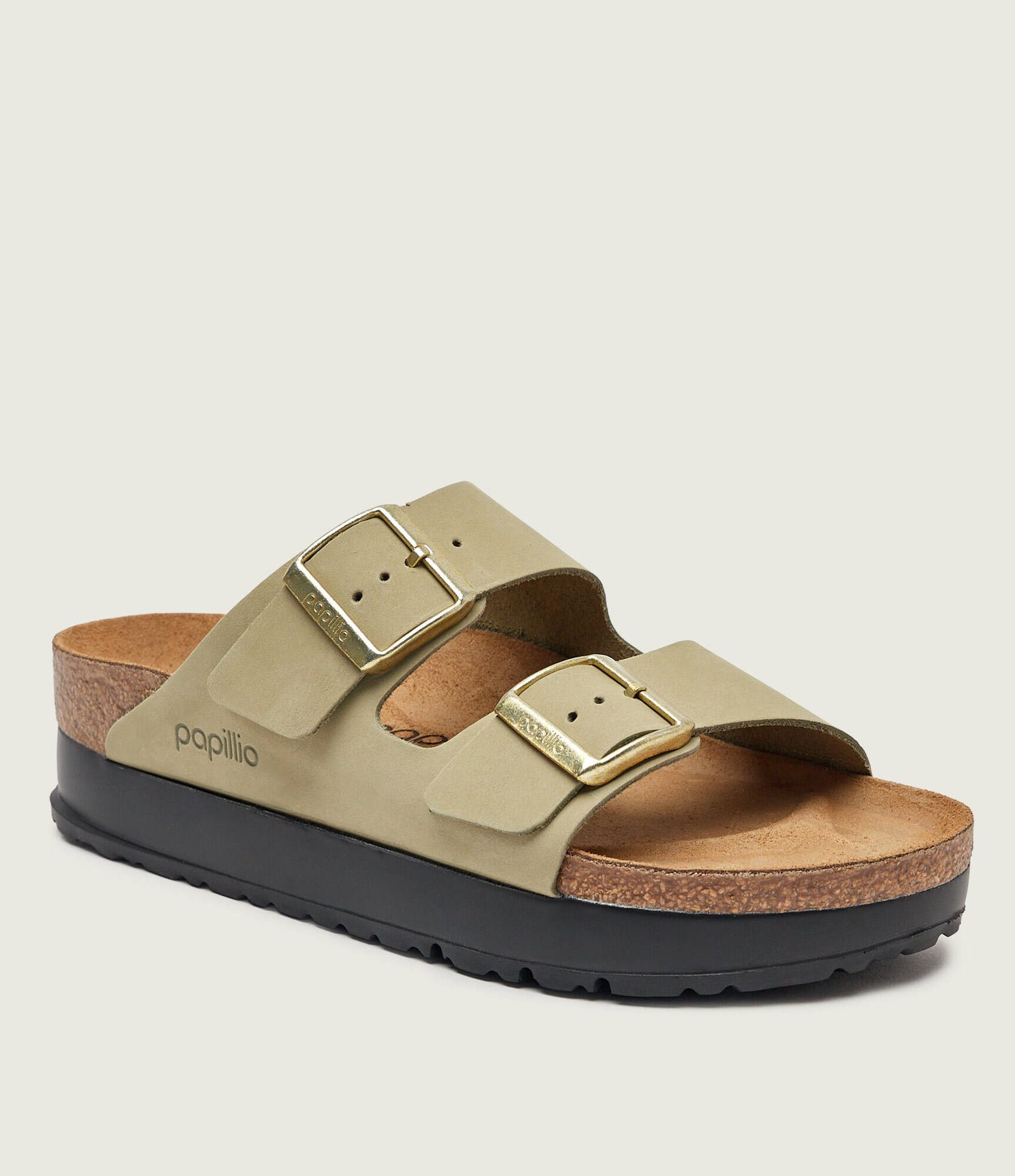 Birkenstock Klapki Arizona Flex Platform Birkenstock x Papillio zamsz narrow fit