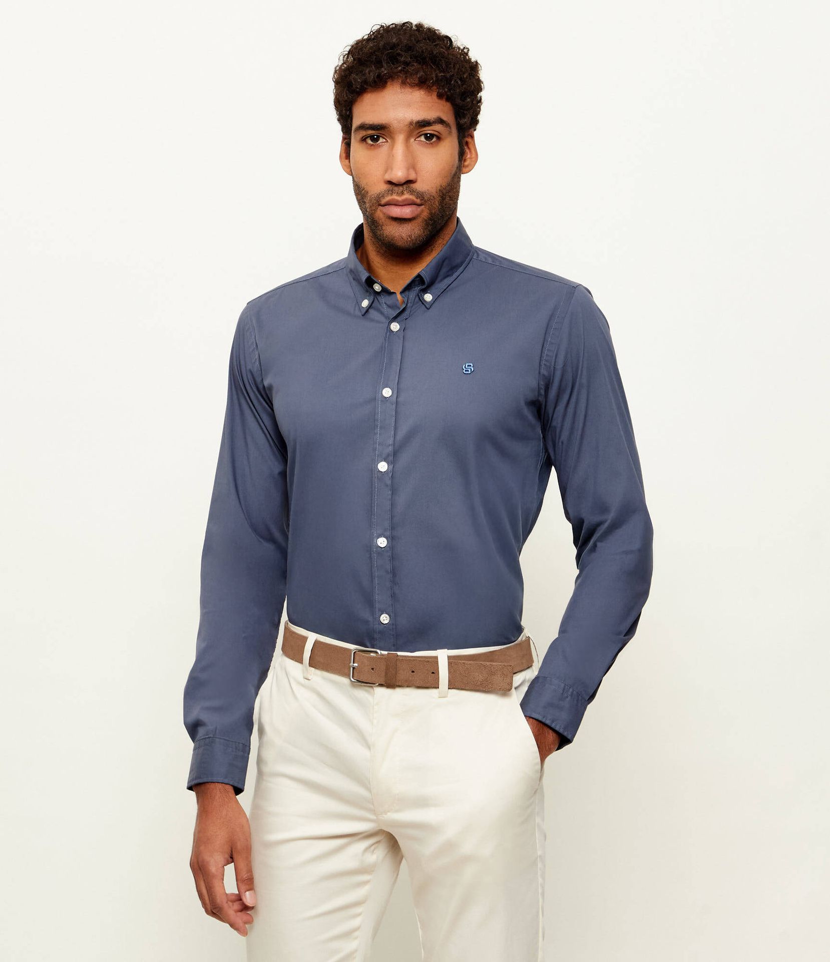 BOSS BLACK Koszula H-ROAN-BD-E-C1-261 Slim Fit stretch