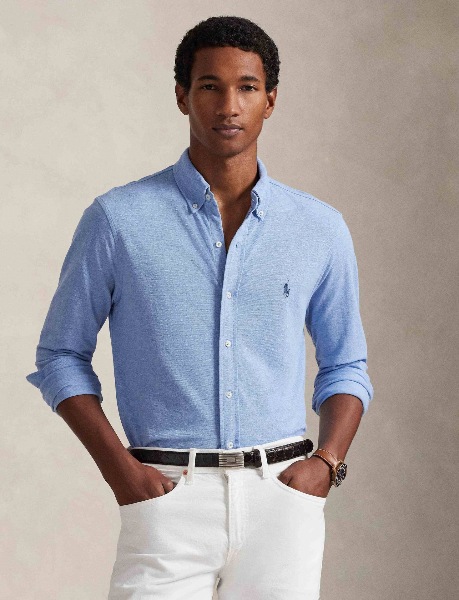 POLO RALPH LAUREN Koszula OXFORD Regular Fit feather weight twill