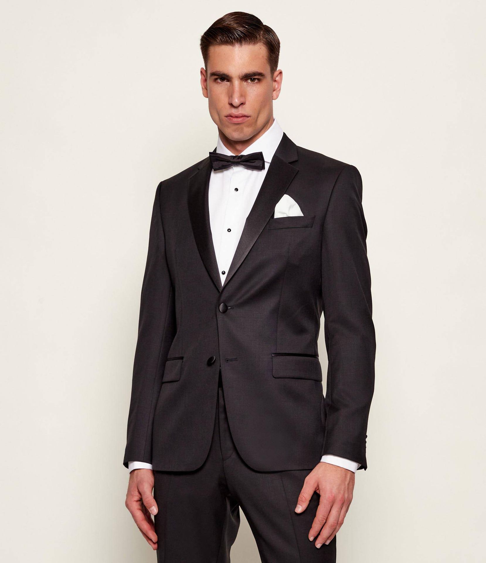 BOSS BLACK Wełniana marynarka Slim Fit z dodatkiem jedwabiu