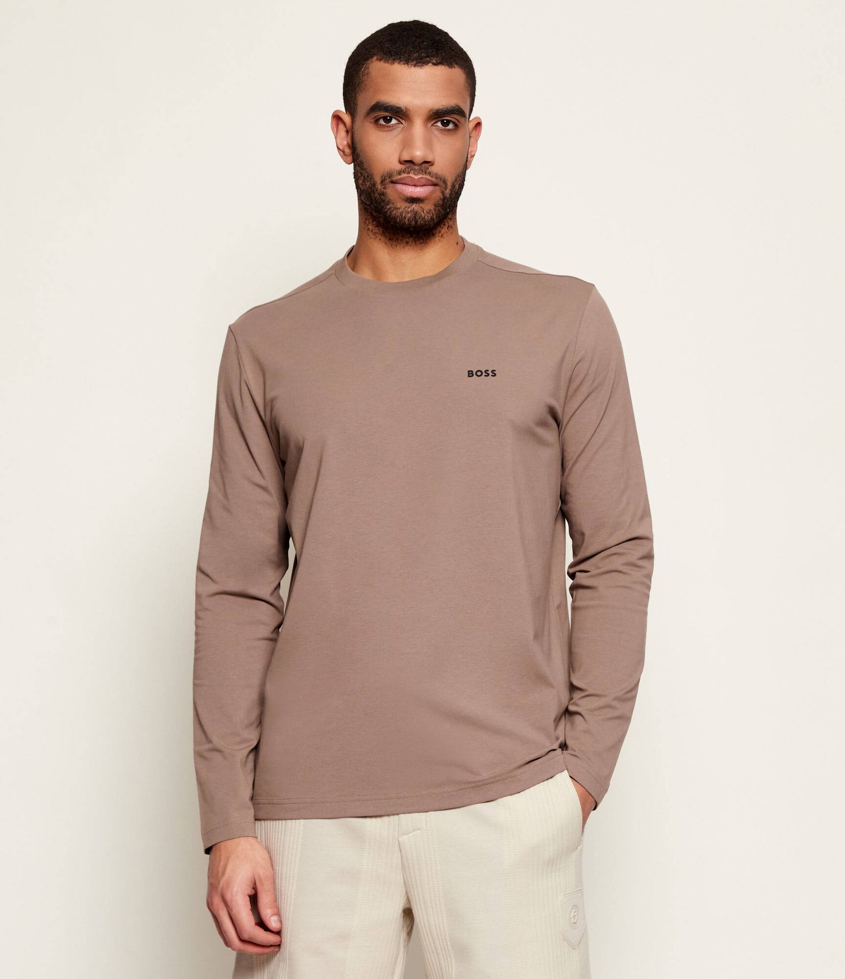 BOSS GREEN Longsleeve Tee Long Regular Fit stretch