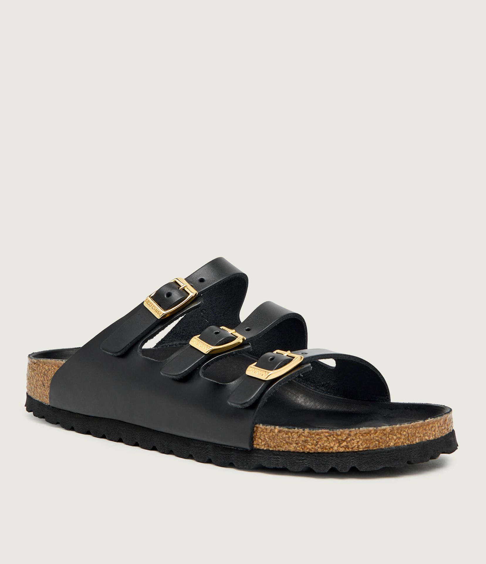 Birkenstock Skórzane klapki Florida Fresh narrow fit
