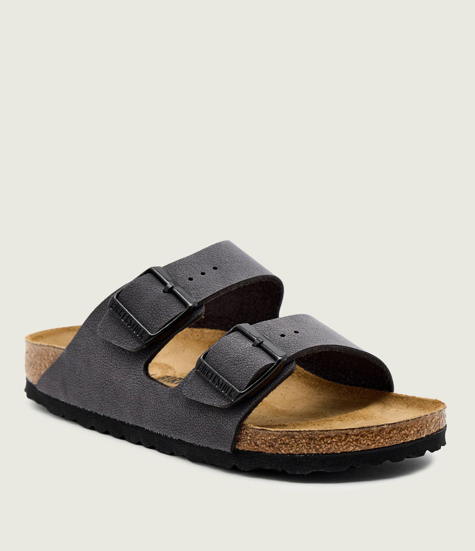 Birkenstock Klapki Arizona narrow fit z dodatkiem skóry