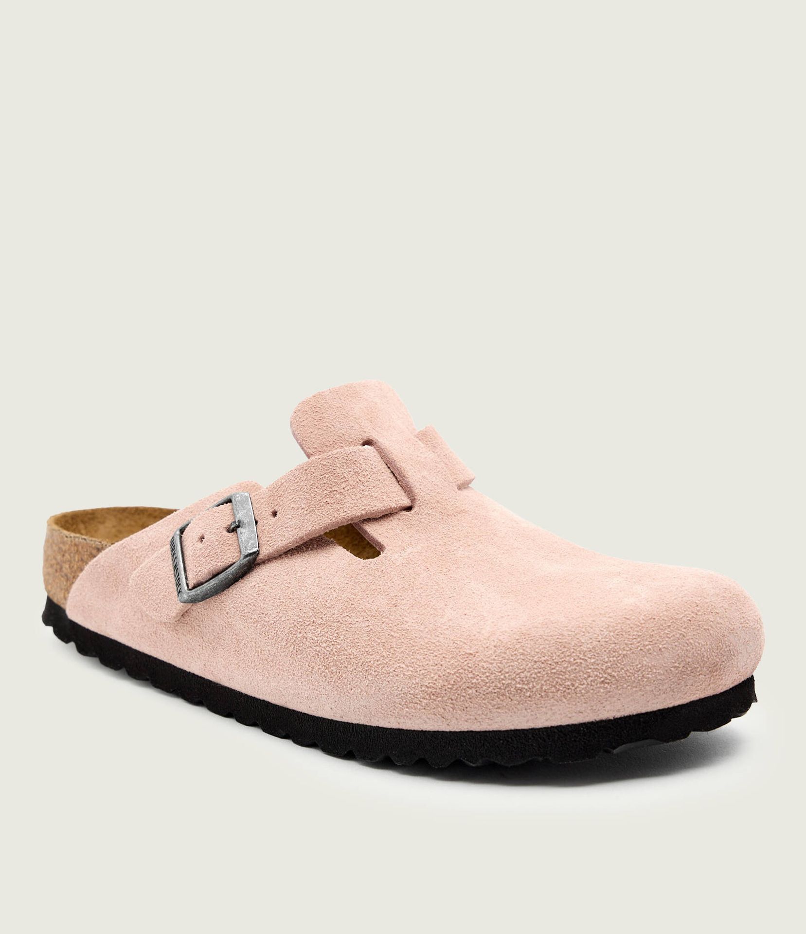 Birkenstock Mule Boston LEVE narrow fit zamsz