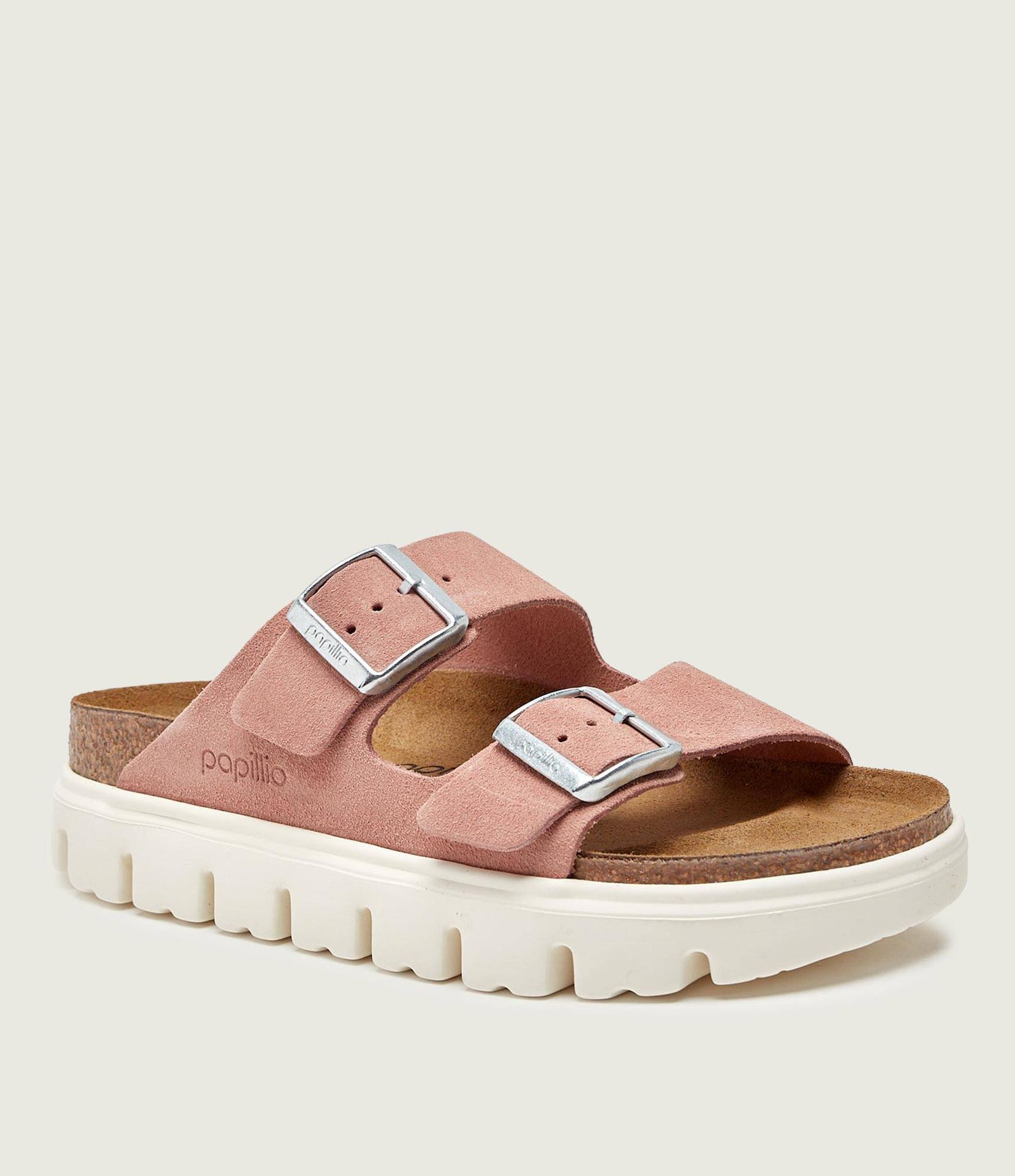 Birkenstock Klapki Arizona Chunky Birkenstock x Papillio narrow fit zamsz