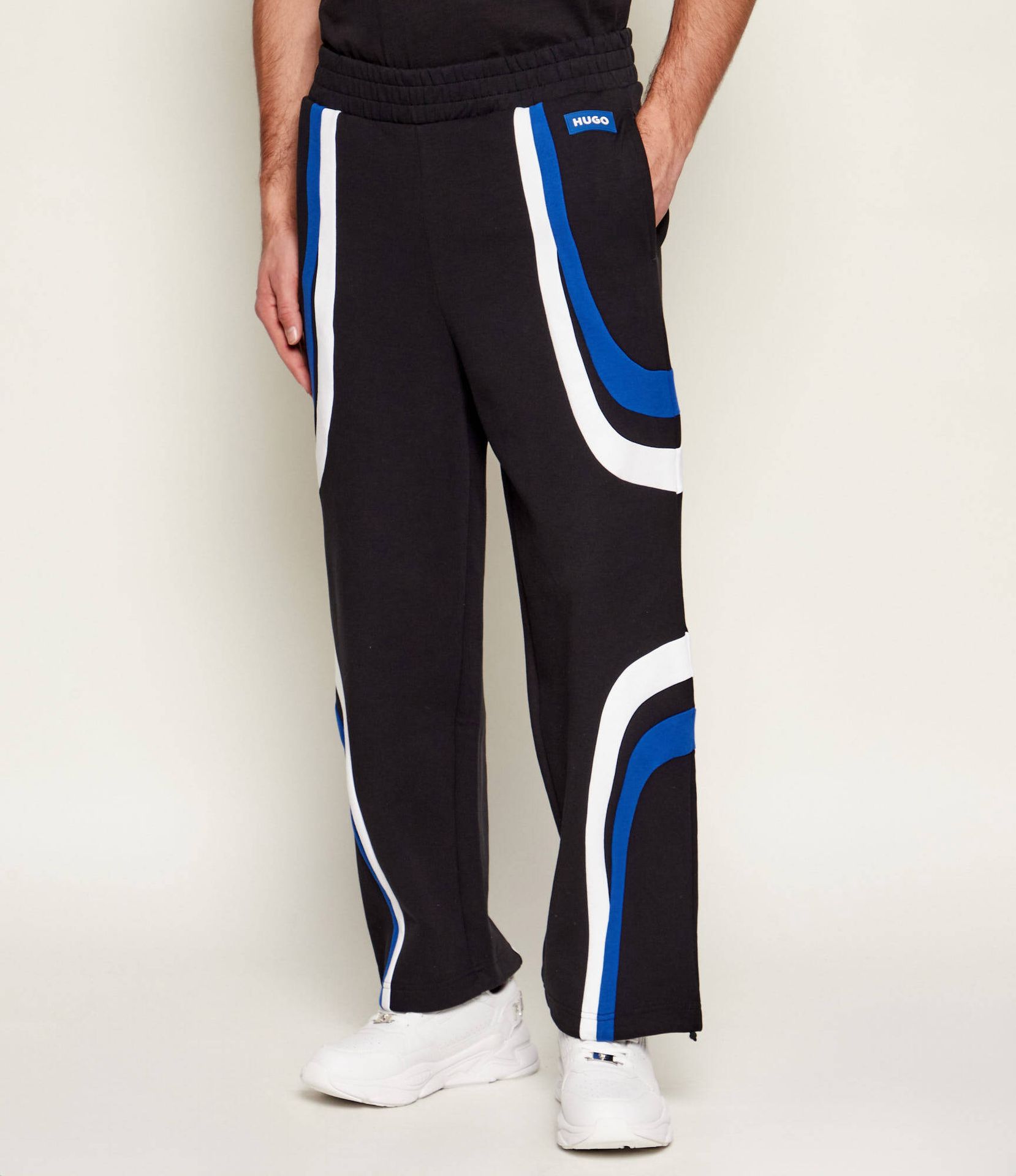 Hugo Blue Spodnie dresowe Nalotron Relaxed fit