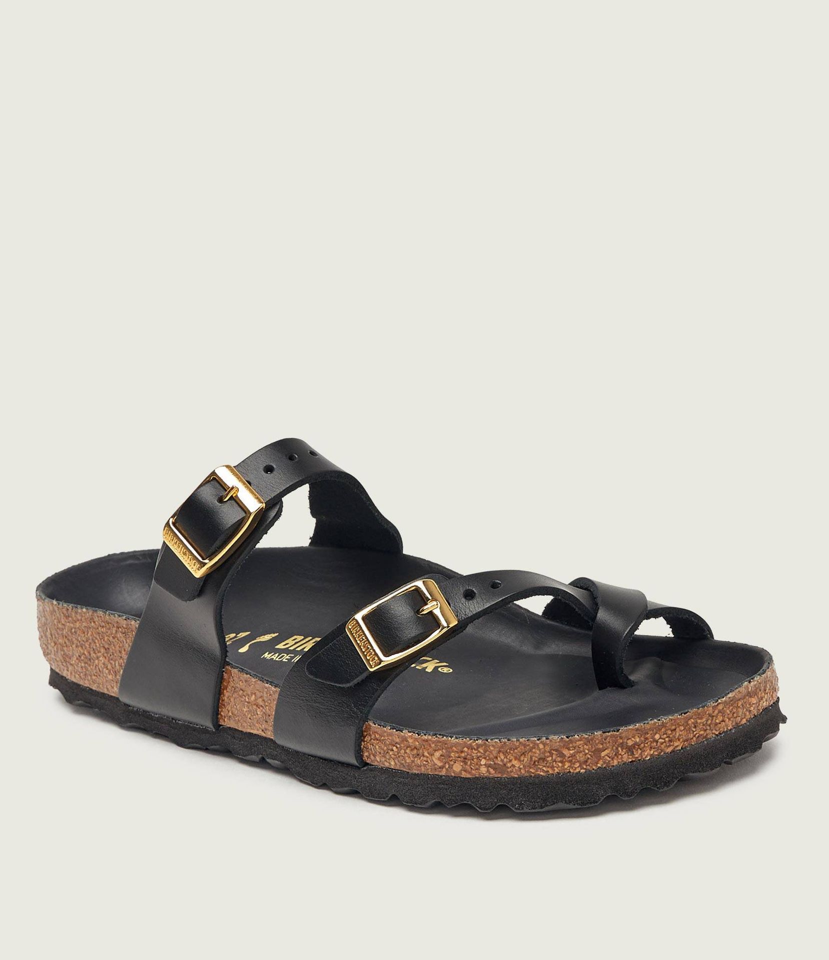 Birkenstock Skórzane klapki Mayari regular fit