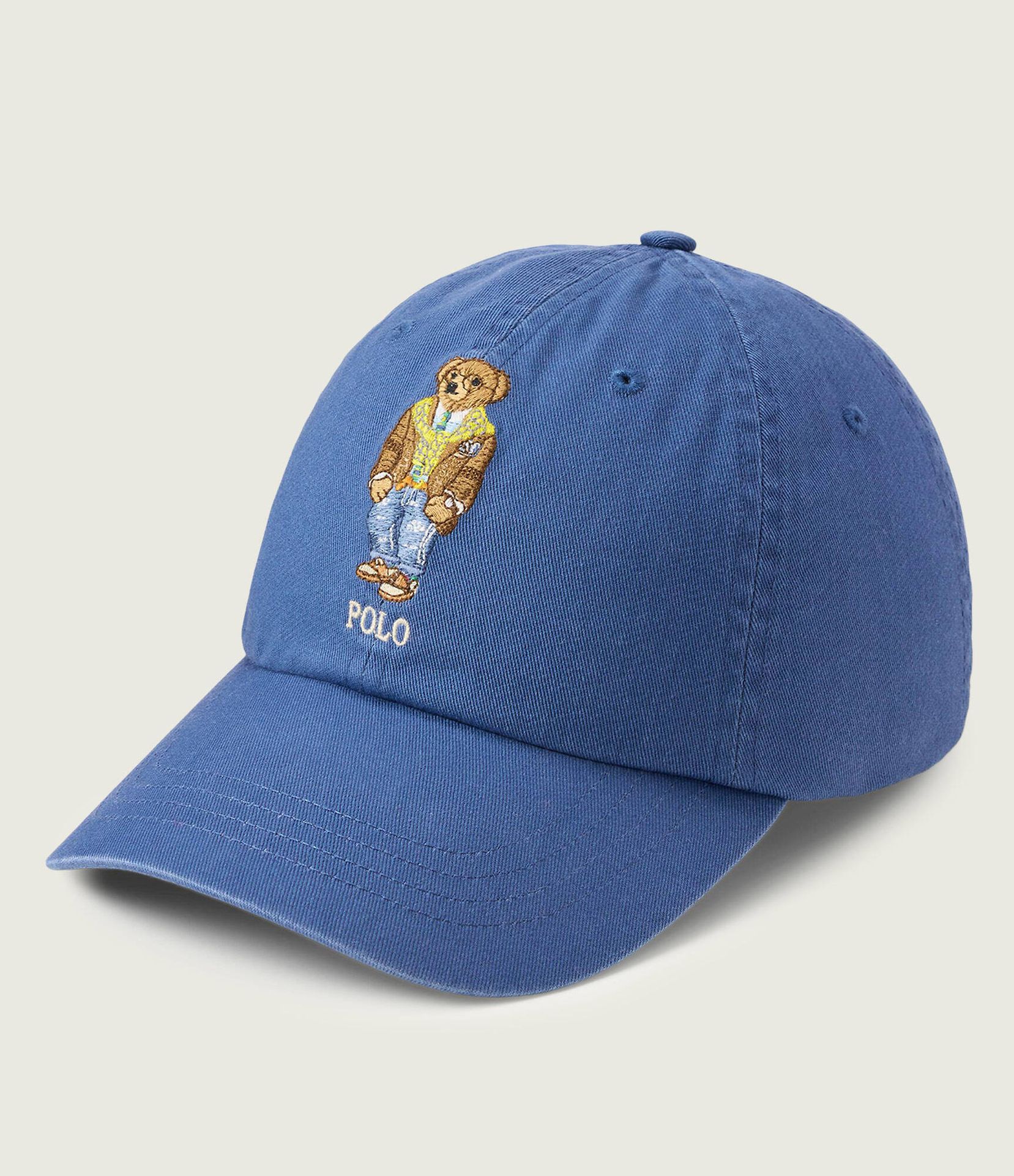 POLO RALPH LAUREN Bejsbolówka z dodatkiem skóry