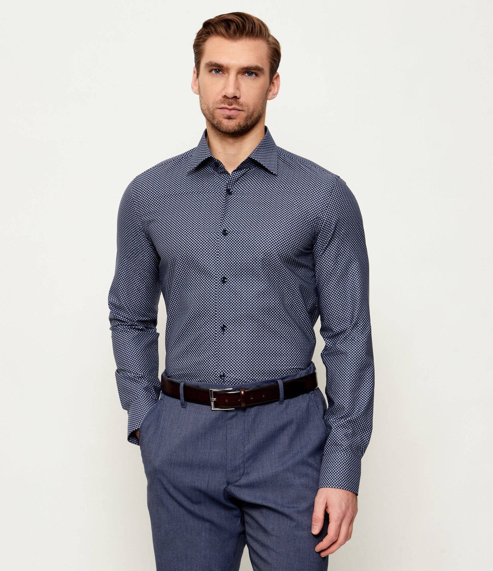 BOSS BLACK Koszula H-HANK-K-C1-261 Slim Fit