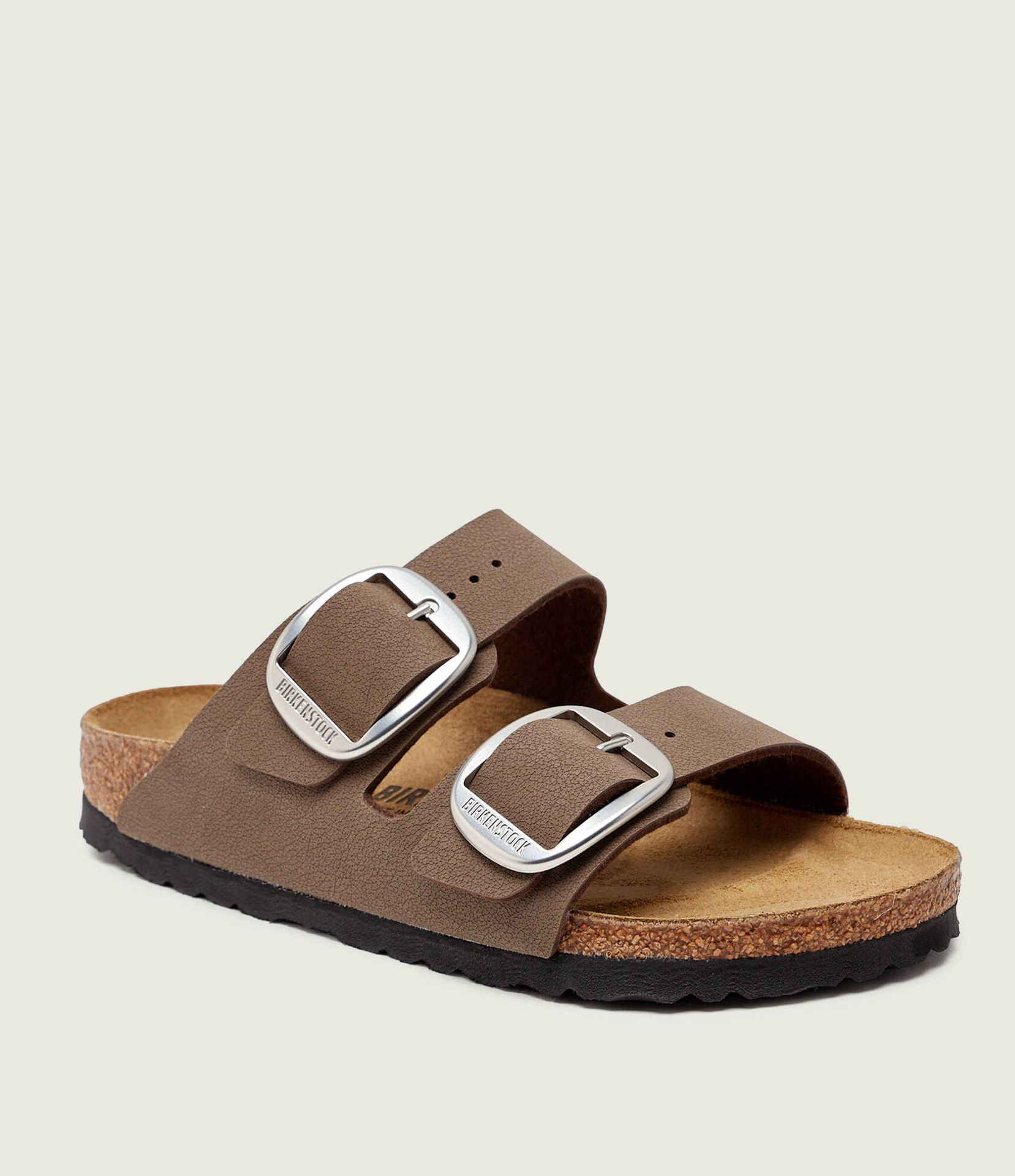Birkenstock Klapki Arizona Big Buckle narrow fit z dodatkiem skóry