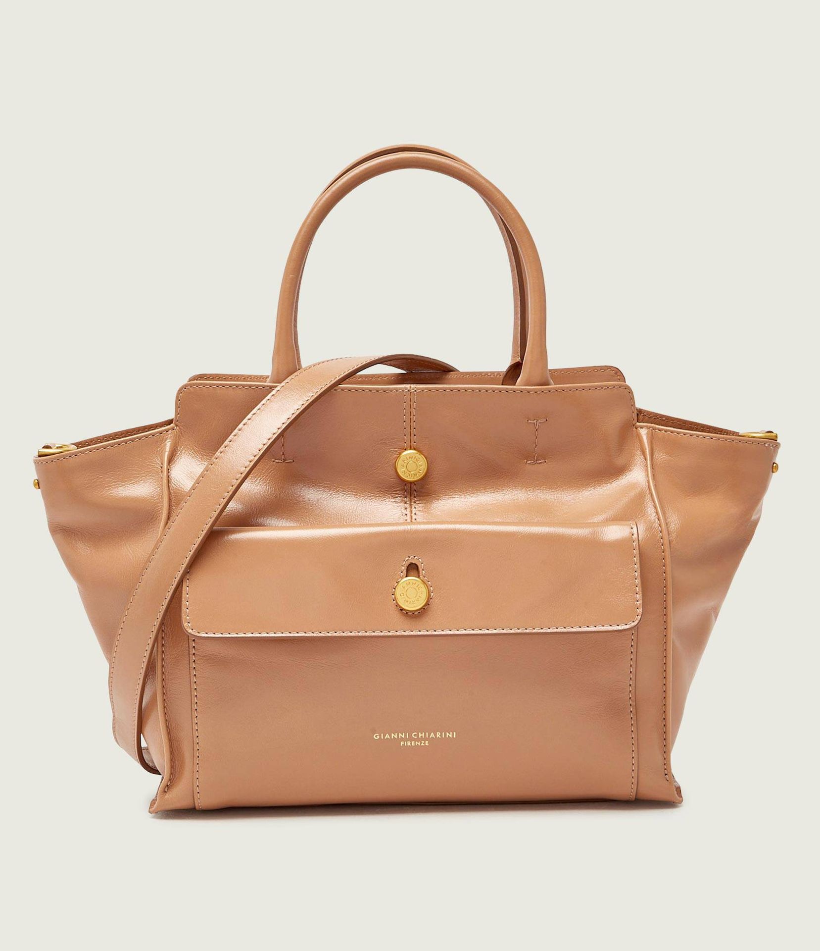 GIANNI CHIARINI Skórzana shopperka CHER