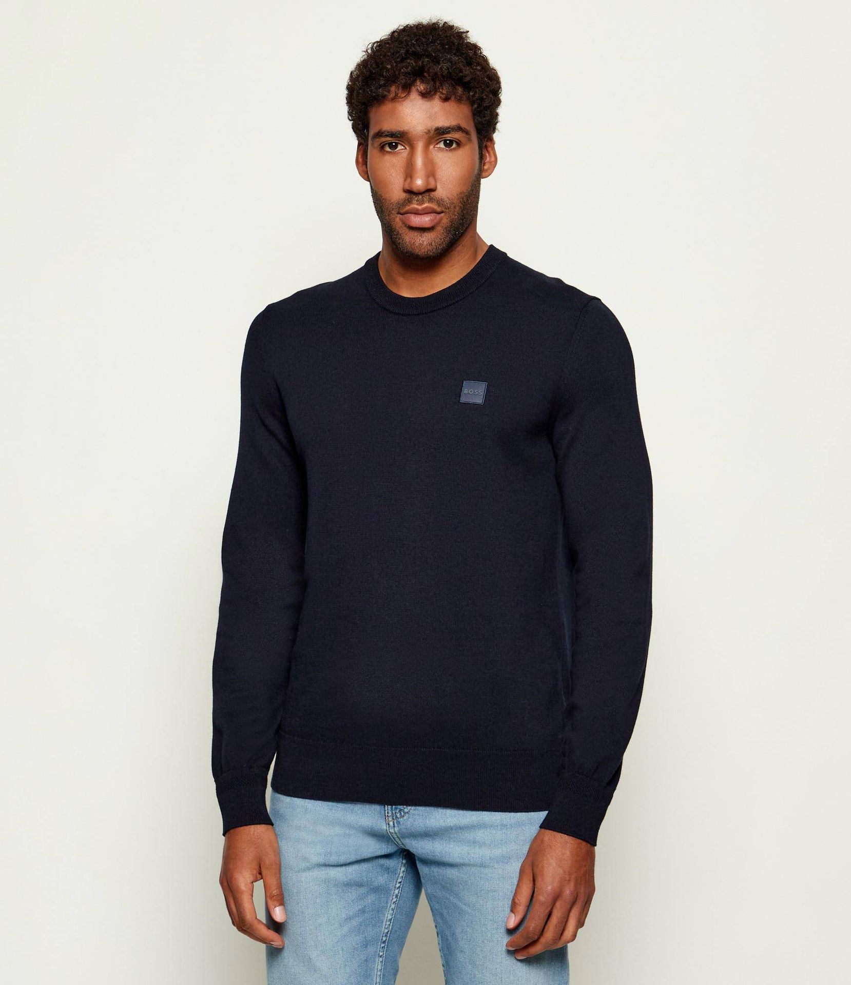 BOSS ORANGE Sweter Kanovano_S Regular Fit z dodatkiem kaszmiru