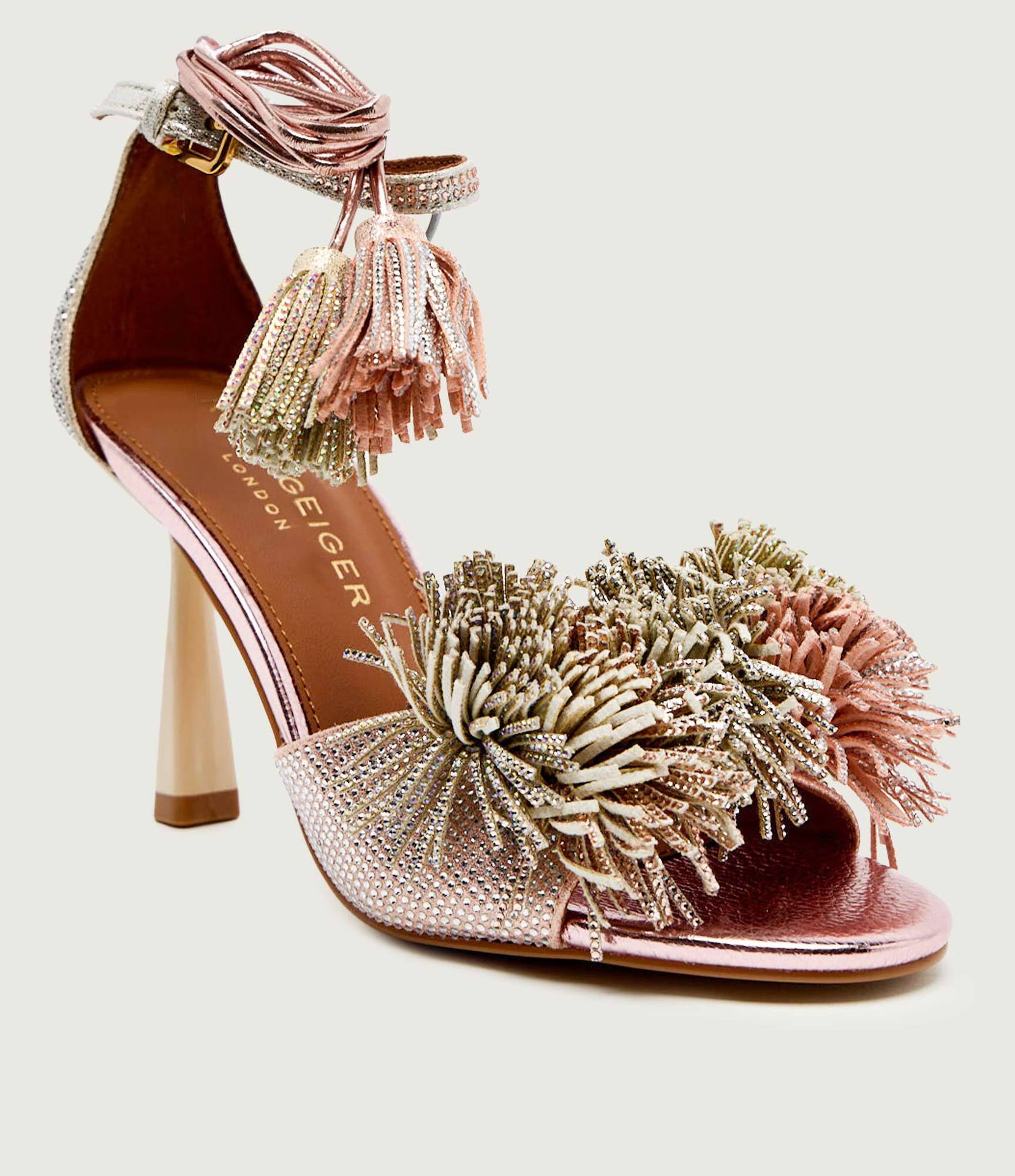 Kurt Geiger Sandały na szpilce POM POM