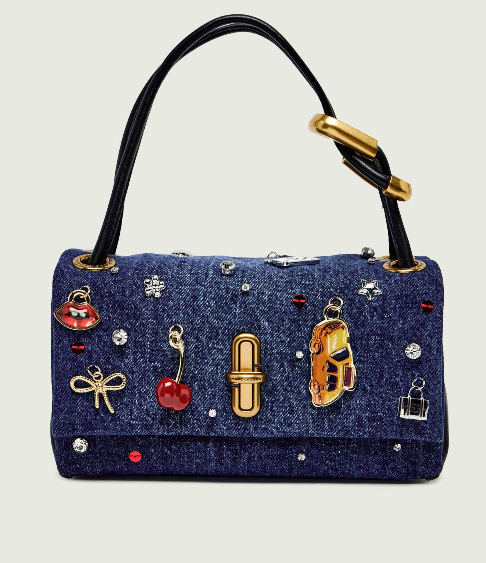 Marc Jacobs Jeansowa torebka na ramię THE MINI DUAL TOP HANDLE