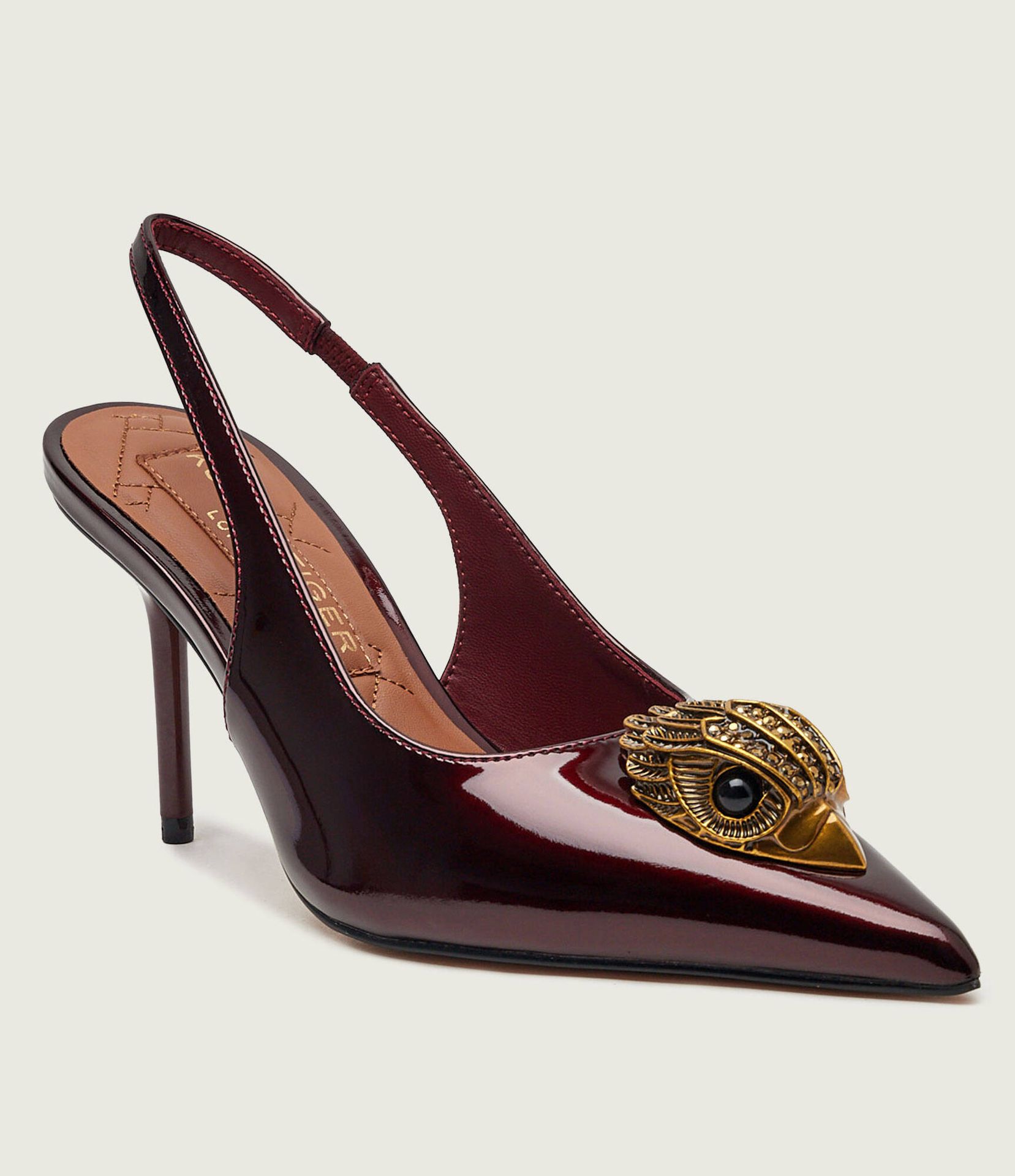 Kurt Geiger Skórzane szpilki LARGE EAGLE